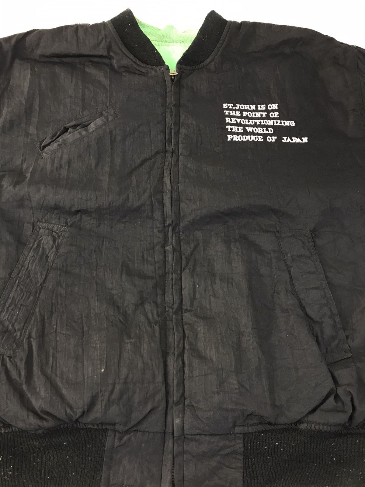 Japanese Brand × Vintage St. John House International Express Bomber Quilted Inner Size US XL / EU 56 / 4 - 3 Thumbnail