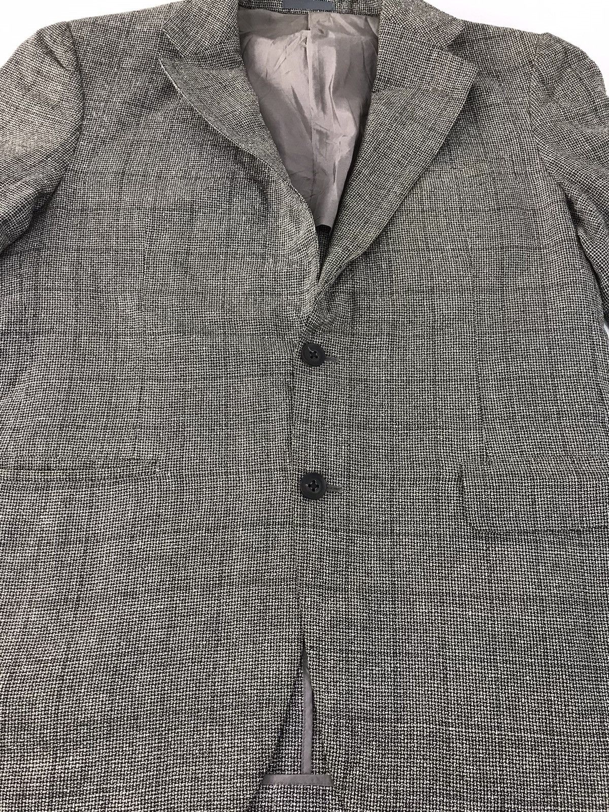 Burberry × Vintage Burberrys London Prestige Collection Wool Silk Blazer Coat Size 52R - 3 Thumbnail