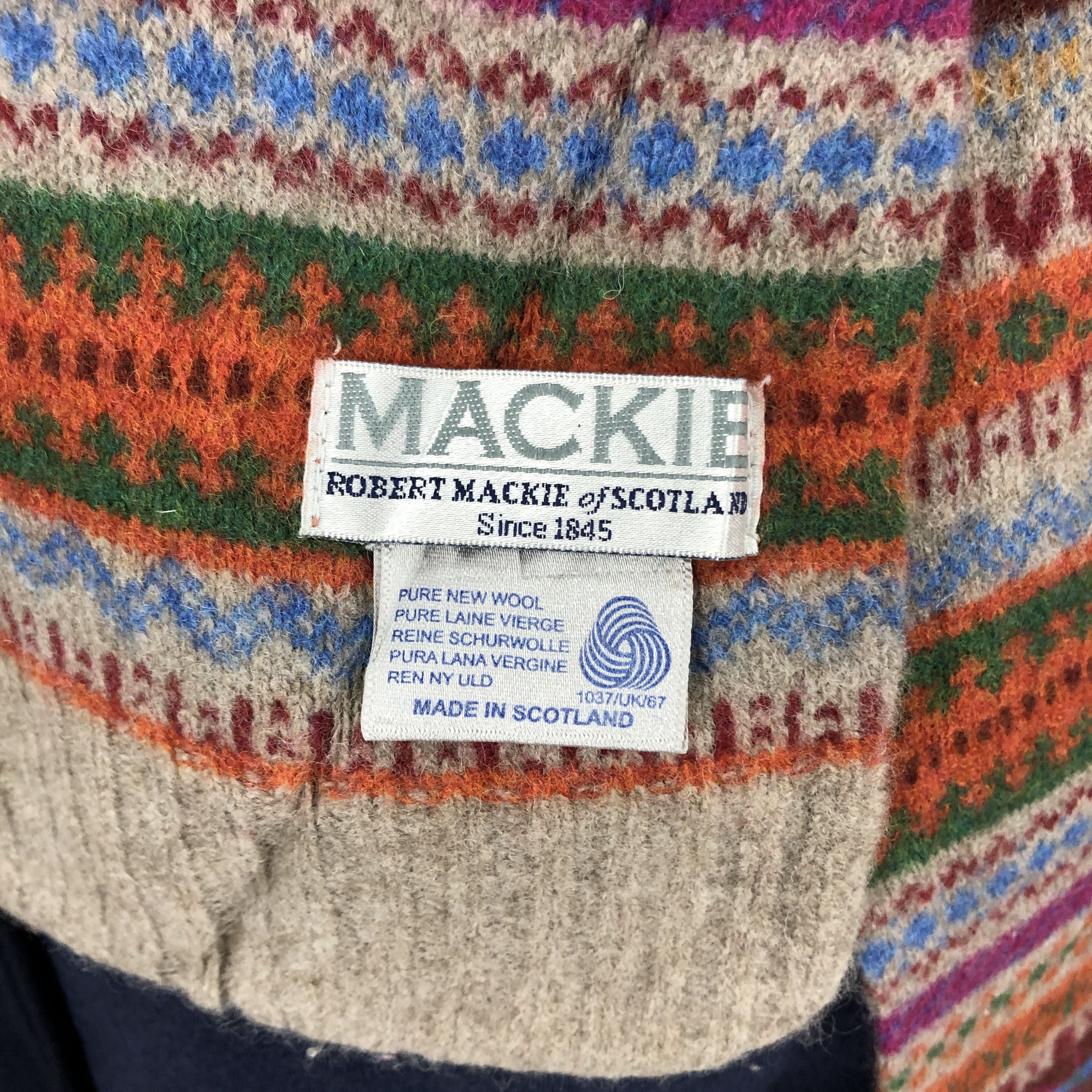 Other ROBERT MACKIE Wool Muffler Scarf #0975/AG Size ONE SIZE - 3 Thumbnail