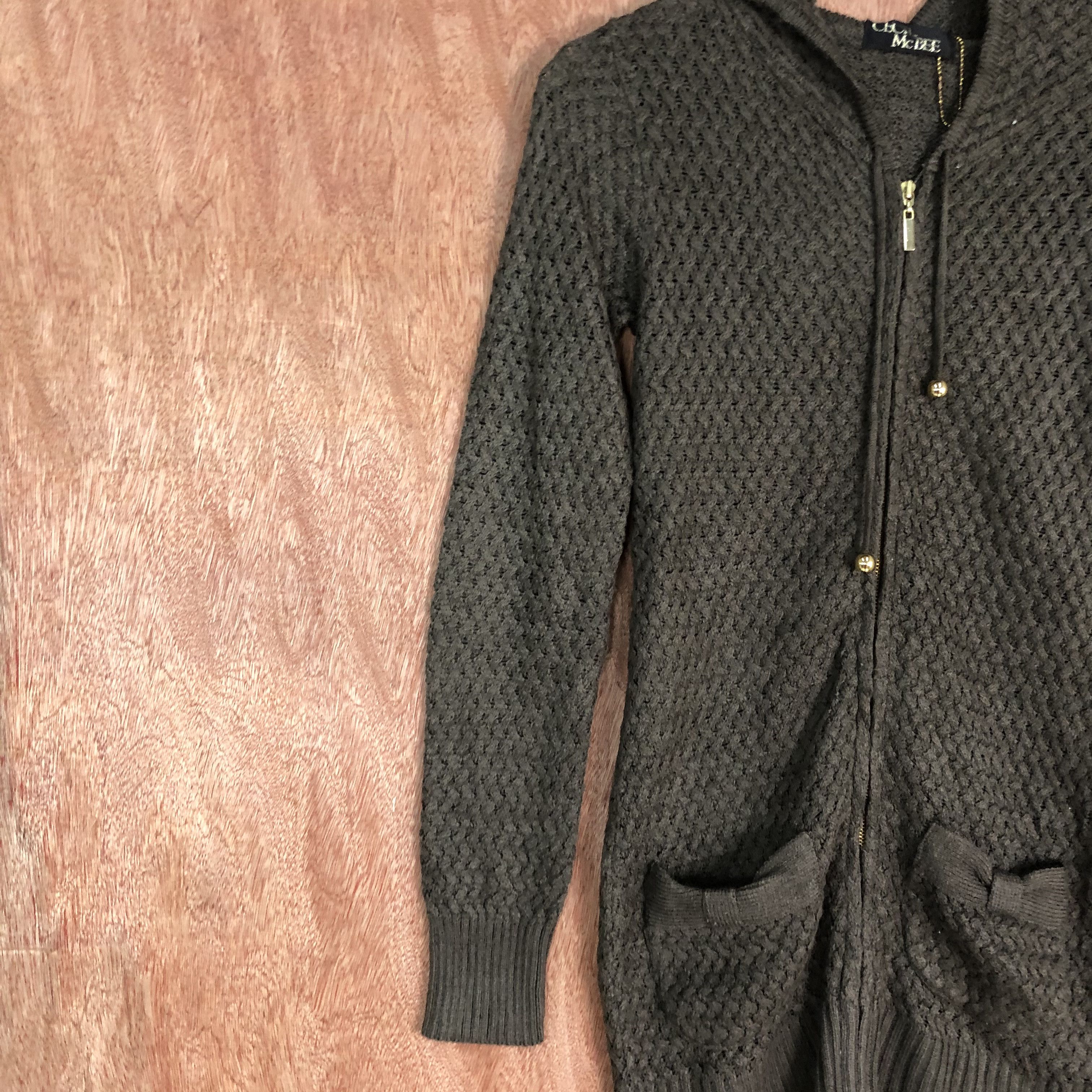 Homespun Knitwear Cecil Mc Bee Brown Zipper Knitwear sweater #c489 Size M / US 6-8 / IT 42-44 - 7 Thumbnail