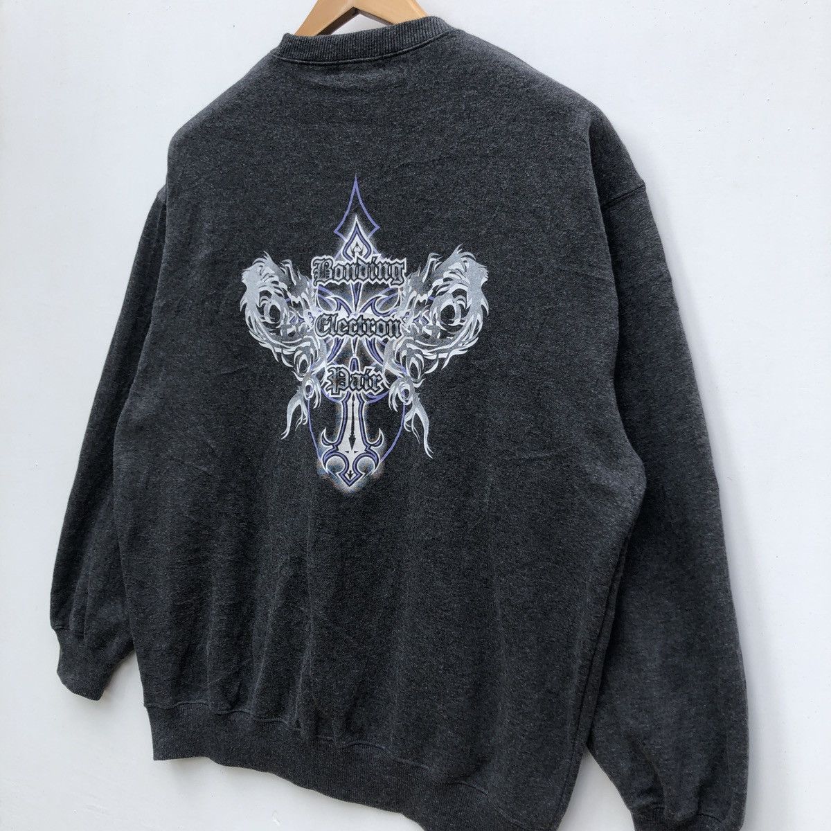 Japanese Brand HILL CROP Crew Neck Sweatshirt #0738-22 Size US L / EU 52-54 / 3 - 2 Thumbnail