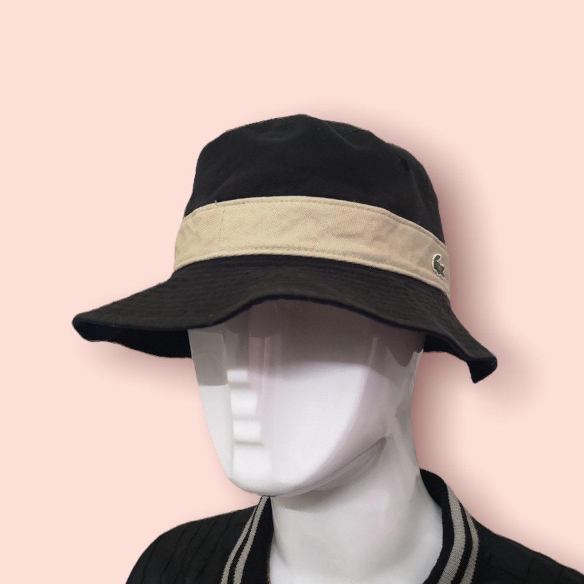 Lacoste × Vintage VTG JAPAN LACOSTE REVERSIBLE BUCKET HAT Size ONE SIZE - 11 Thumbnail