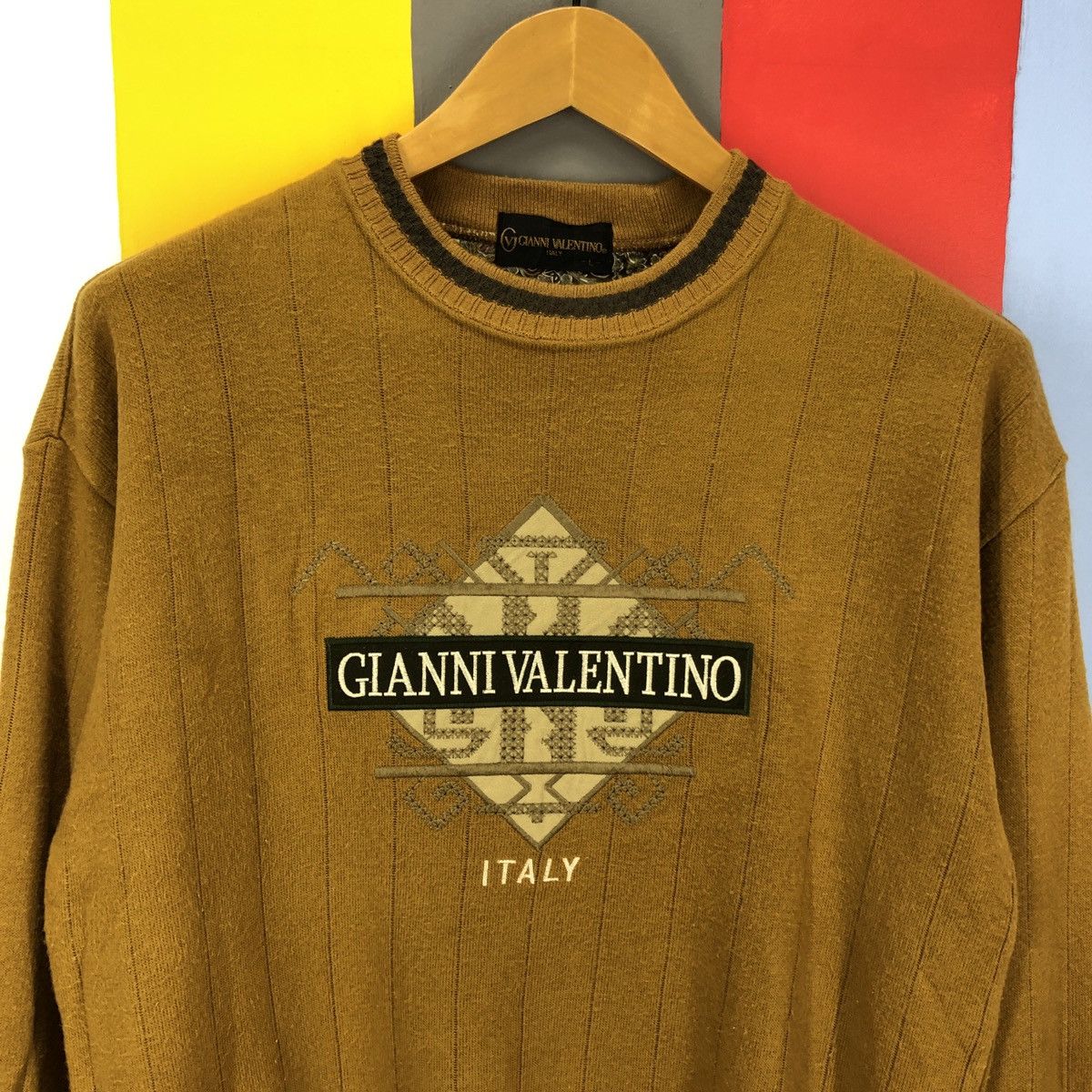 Gianni Valentino Vintage GIANNI VALENTINO Crew Neck Sweatshirt #1064/AK Size US M / EU 48-50 / 2 - 2 Thumbnail