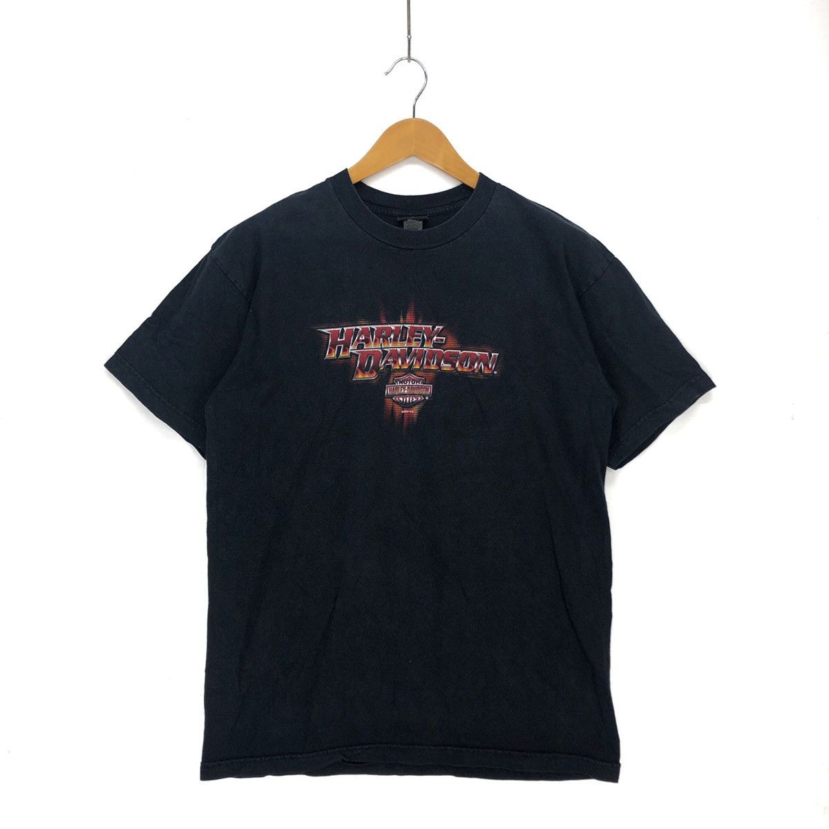 Harley Davidson Y2K Vintage JAMESTOWN CALIFORNIA Crew Neck T Shirt #1239-43 Size US M / EU 48-50 / 2 - 3 Thumbnail