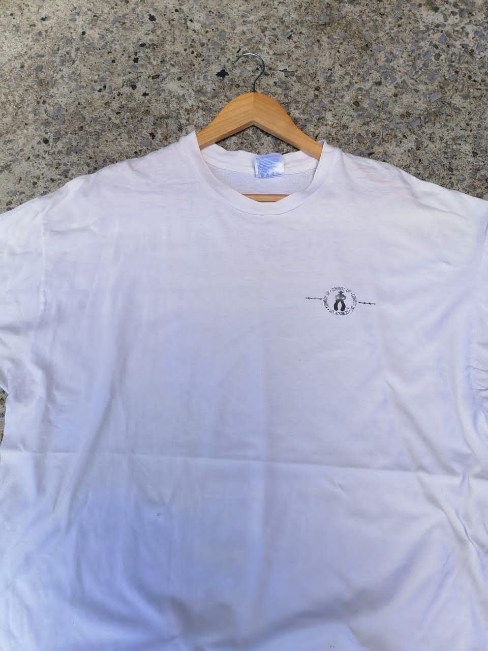 Hanes × Vintage Vintage 90s Cowboy Up Fear This Photo Tee Size US XL / EU 56 / 4 - 6 Thumbnail