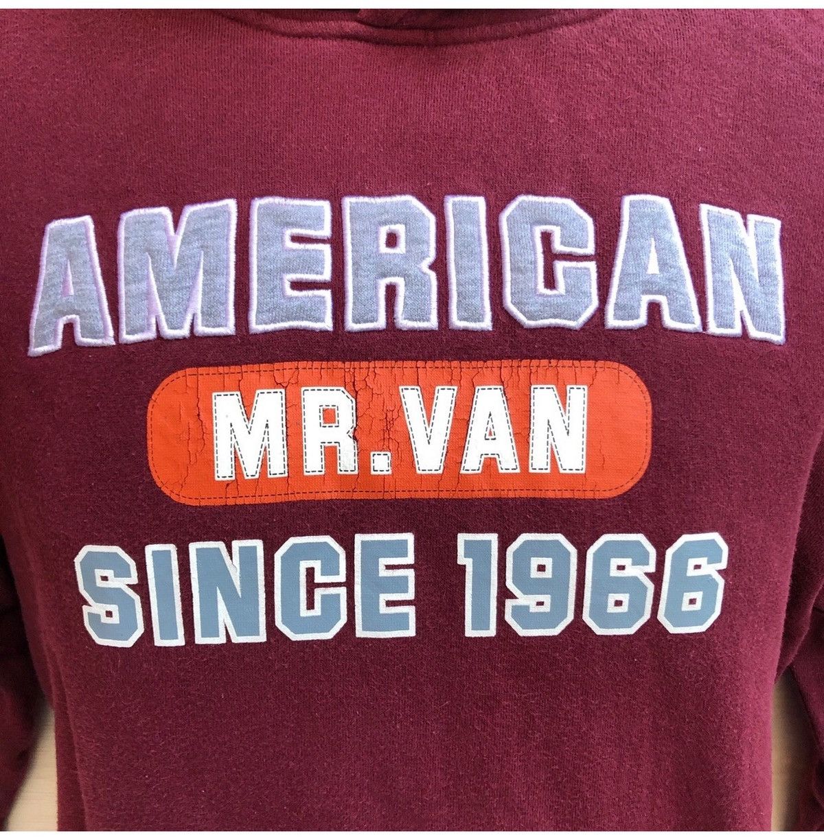Japanese Brand MR VAN Hoodie Pullover #0171-13 Size US S / EU 44-46 / 1 - 2 Thumbnail