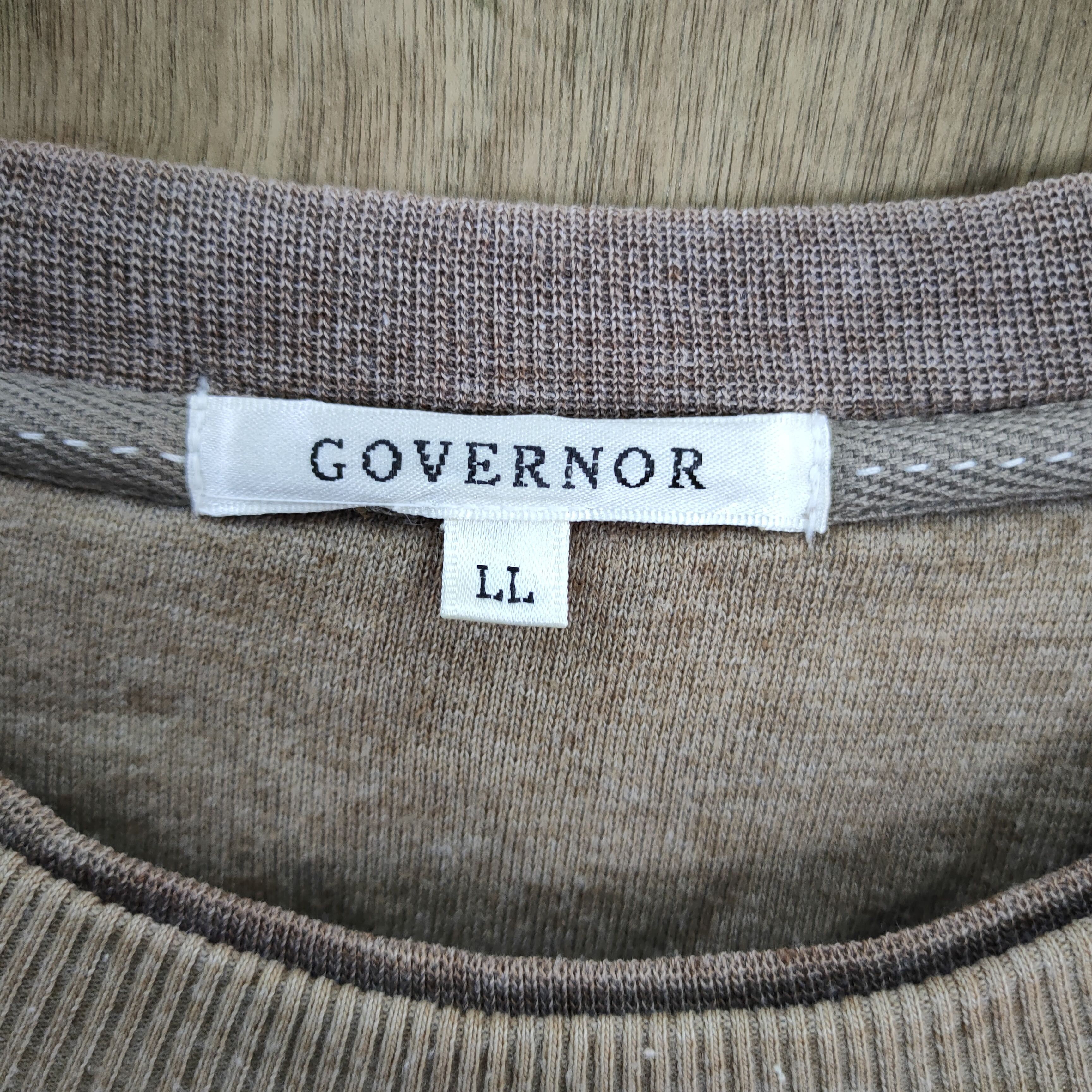Japanese Brand × Vintage GOVERNOR FADED BROWN SWEATSHIRTS Size US L / EU 52-54 / 3 - 7 Thumbnail