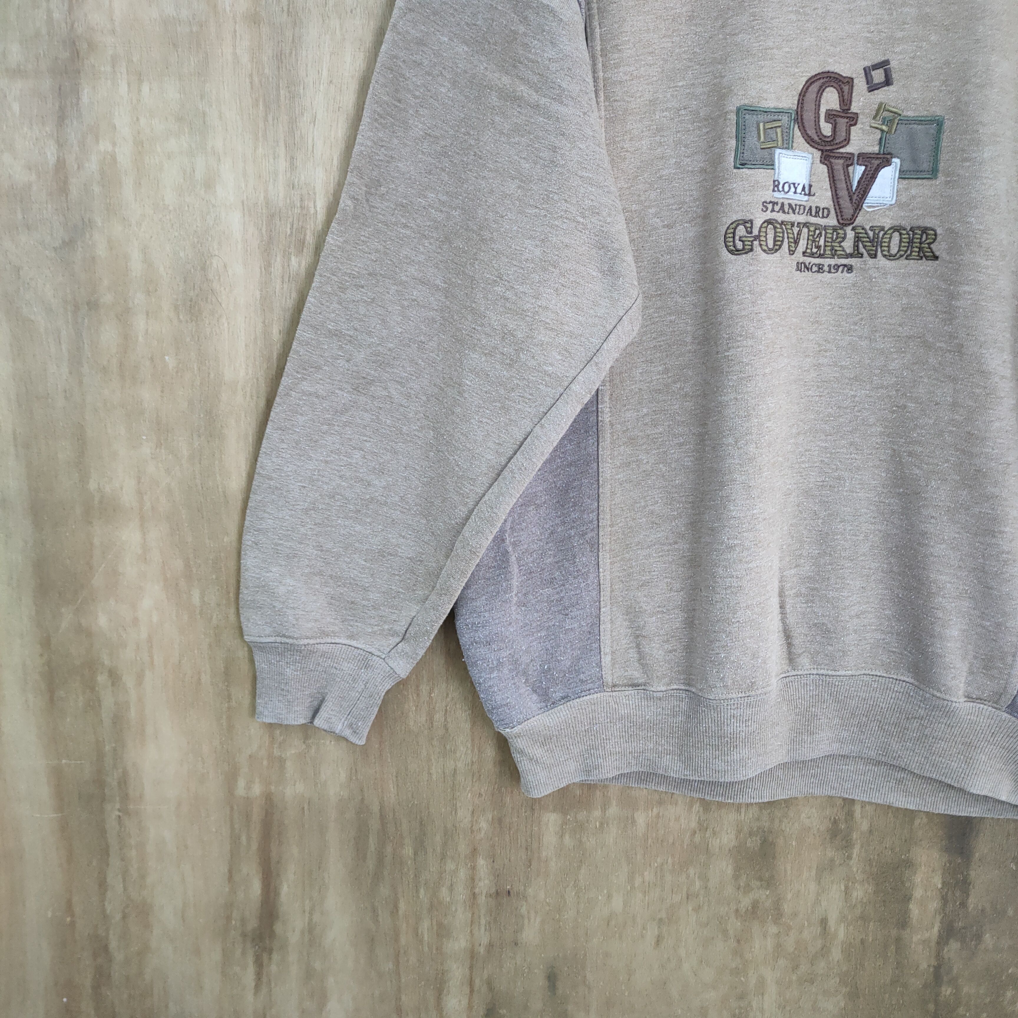 Japanese Brand × Vintage GOVERNOR FADED BROWN SWEATSHIRTS Size US L / EU 52-54 / 3 - 4 Thumbnail
