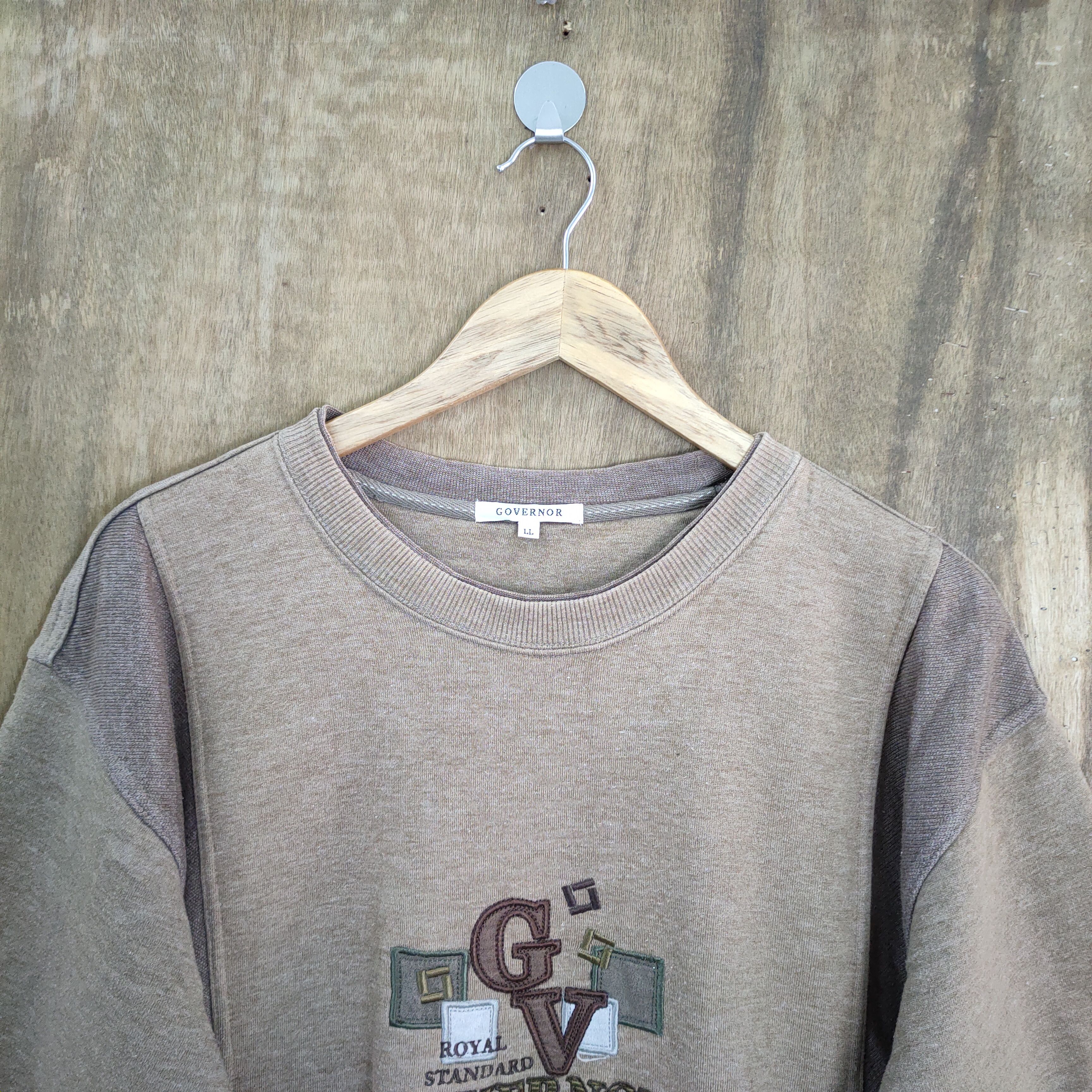Japanese Brand × Vintage GOVERNOR FADED BROWN SWEATSHIRTS Size US L / EU 52-54 / 3 - 2 Thumbnail