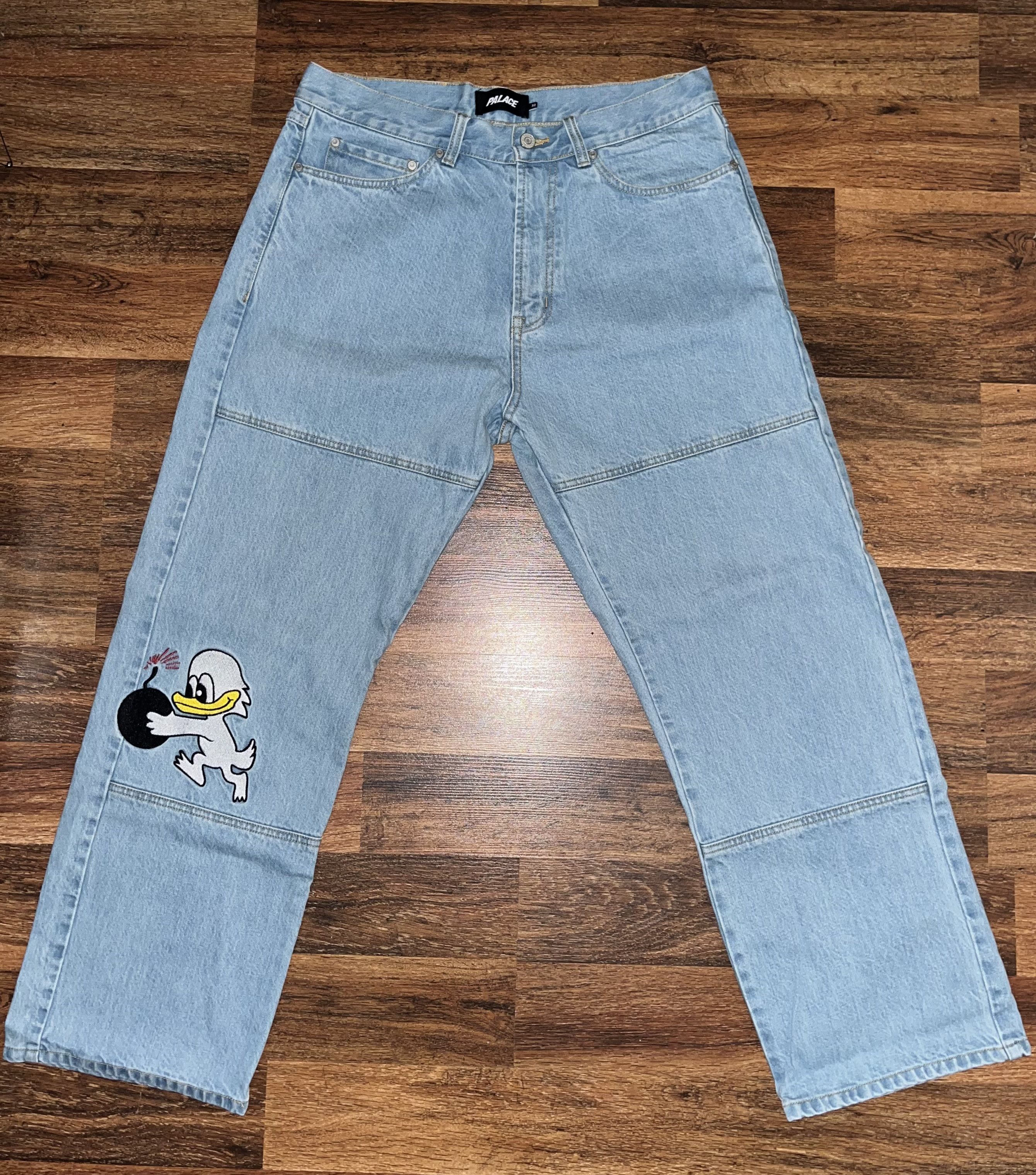 Palace Palace duck bomb strawberry jeans | Grailed