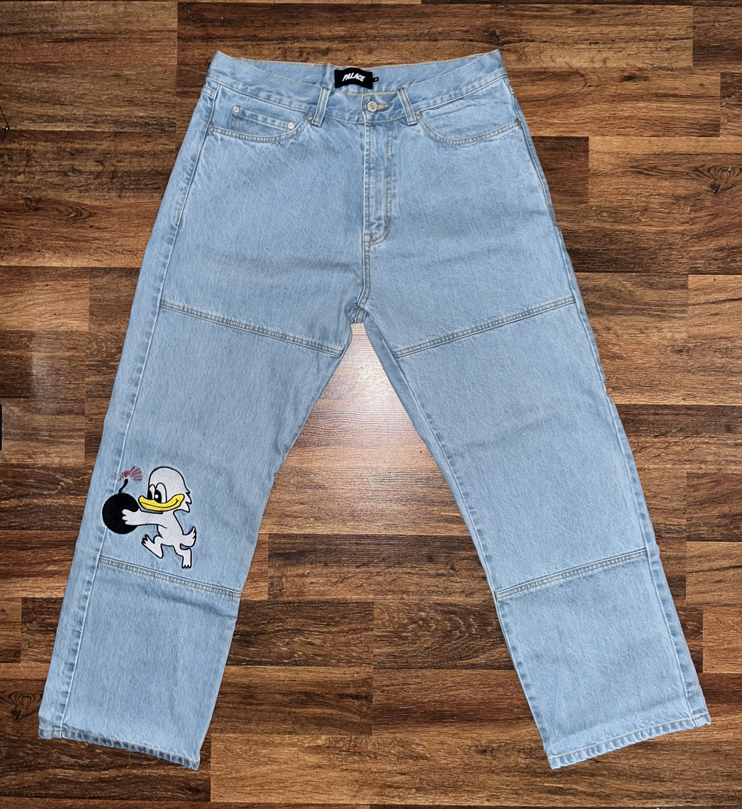 Palace Palace duck bomb strawberry jeans | Grailed