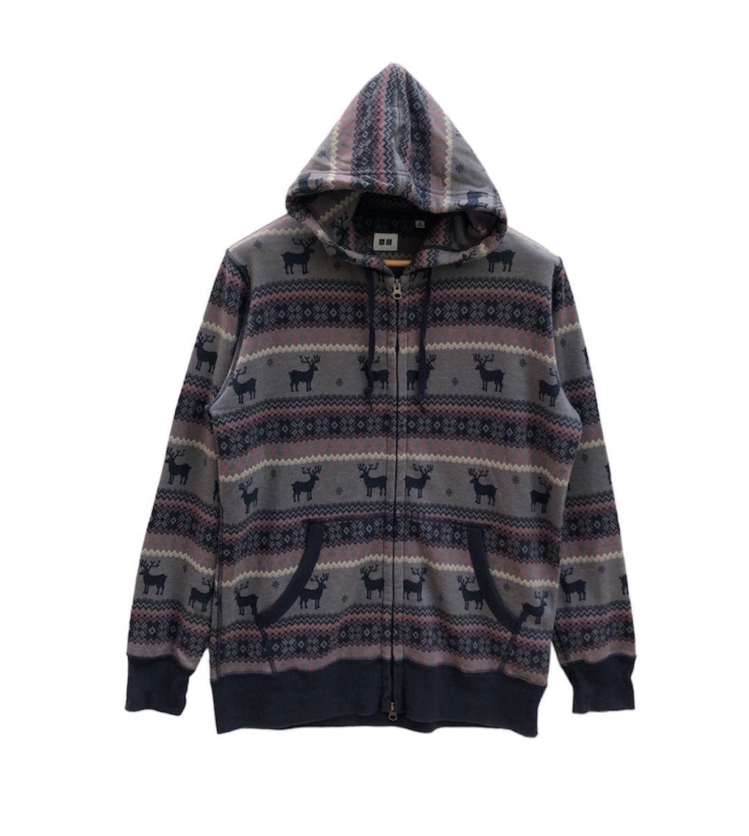 Uniqlo UNIQLO Zipper Hoodie #0516-15 Size US L / EU 52-54 / 3 - 1 Thumbnail