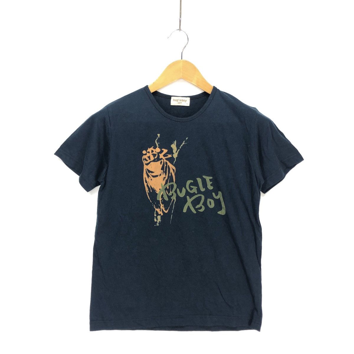 image of Bugle Boy Crew Neck T Shirt 1099-38 in Navy Blue, Men's (Size Small)