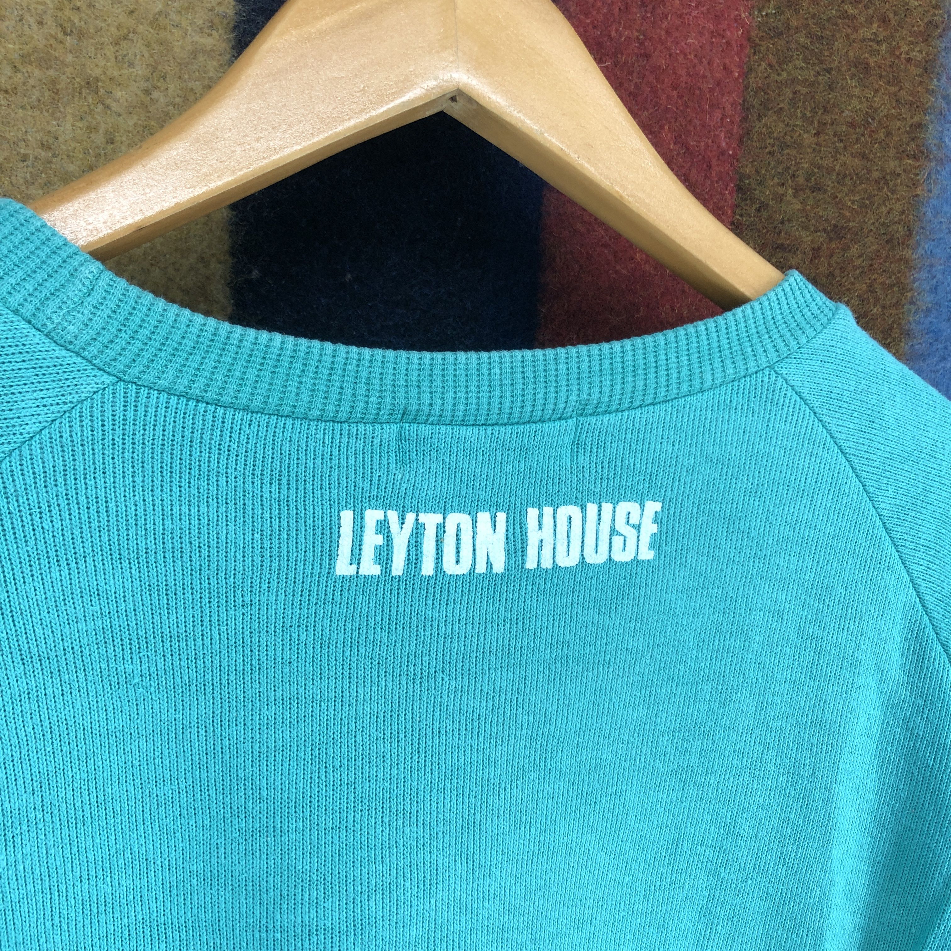 Vintage 90s Vintage LEYTON HOUSE Racing Team Sweatshirt #2737-99 Size US L / EU 52-54 / 3 - 9 Thumbnail
