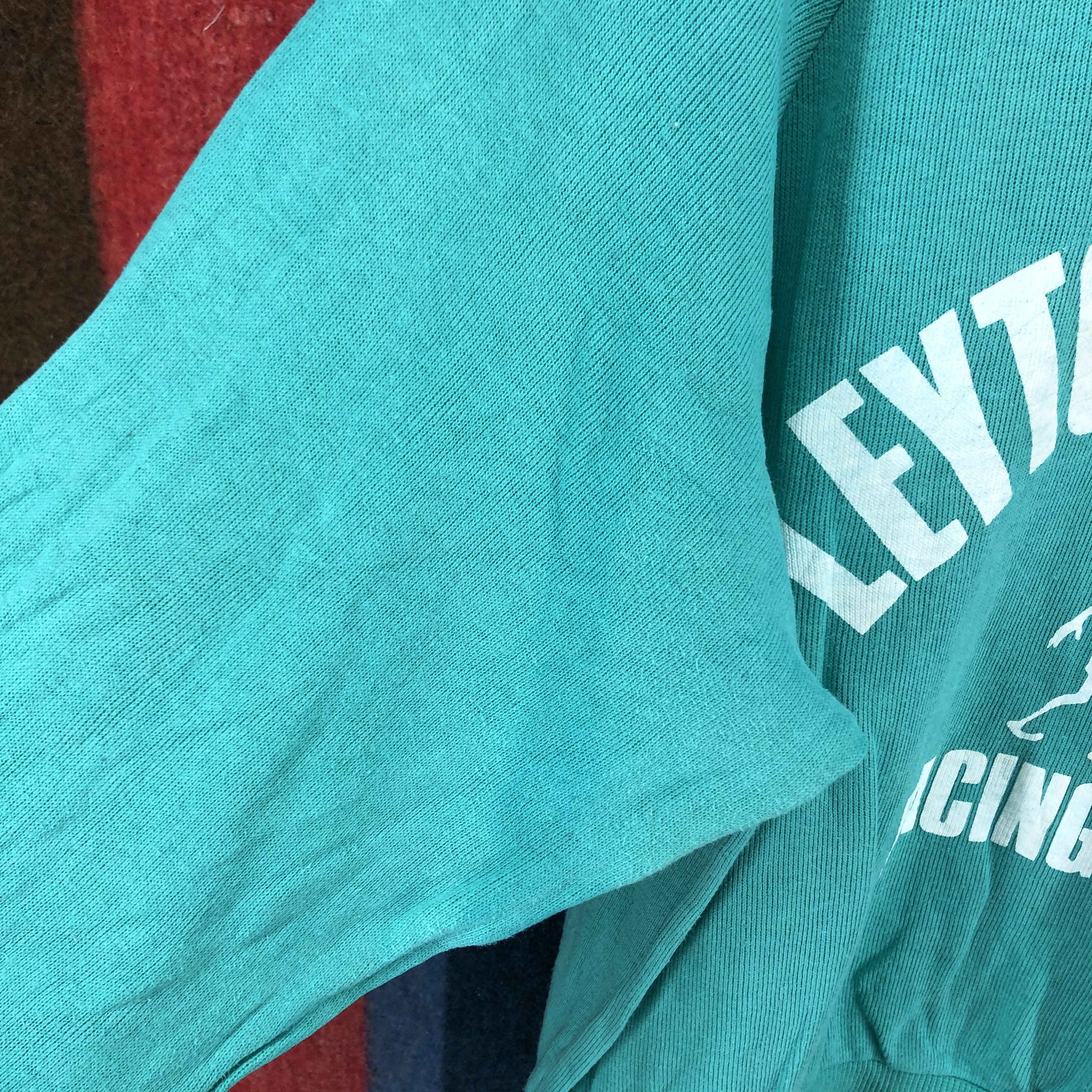 Vintage 90s Vintage LEYTON HOUSE Racing Team Sweatshirt #2737-99 Size US L / EU 52-54 / 3 - 5 Thumbnail