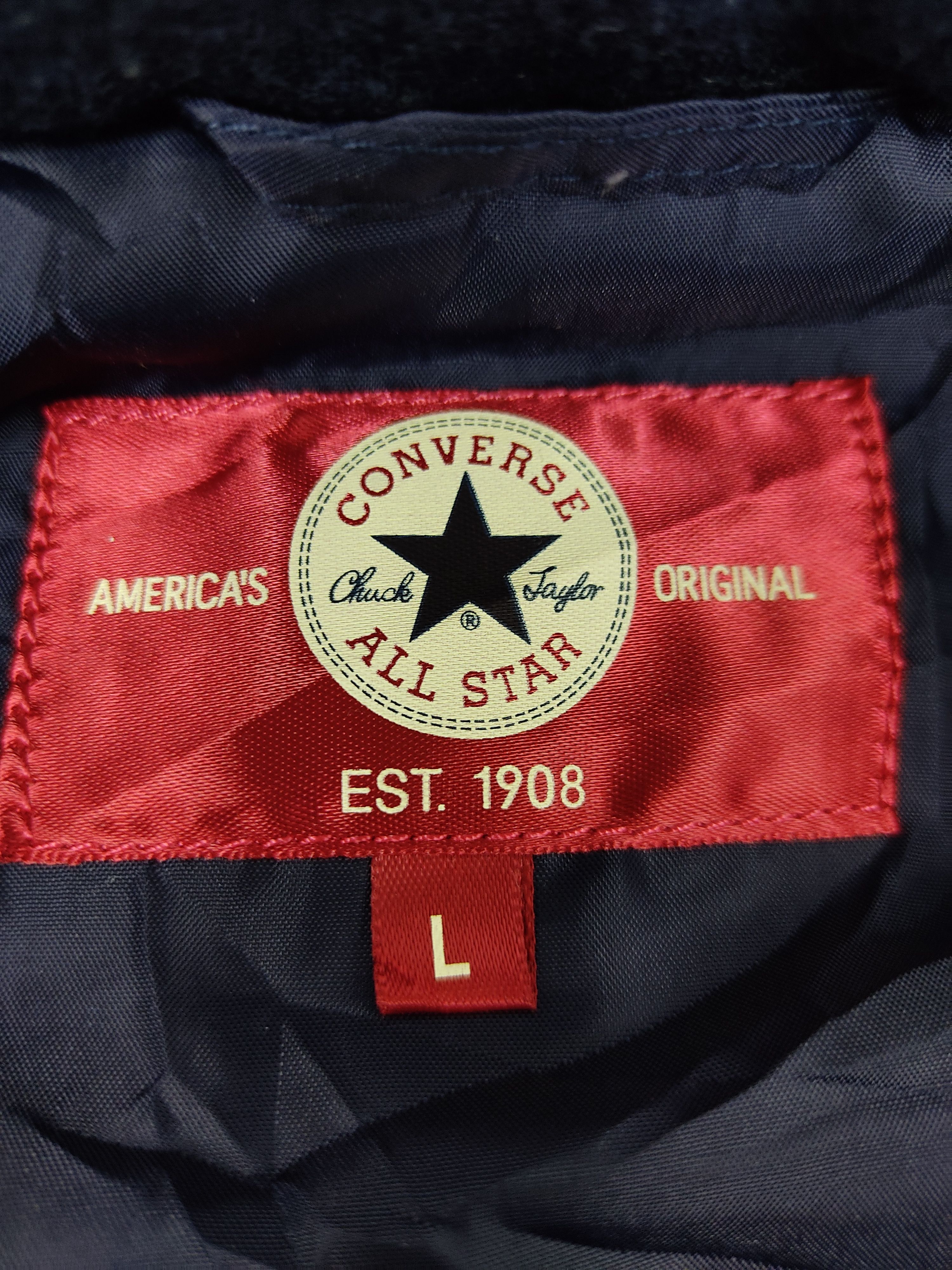 Converse Converse Hoodie Jacket Zipper Thick Winter Fashion Size US L / EU 52-54 / 3 - 3 Thumbnail