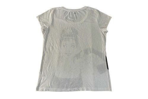 Vintage Audrey Hepburn British Film Star Smoking Cat Screen Printed Size S / US 4 / IT 40 - 2 Thumbnail