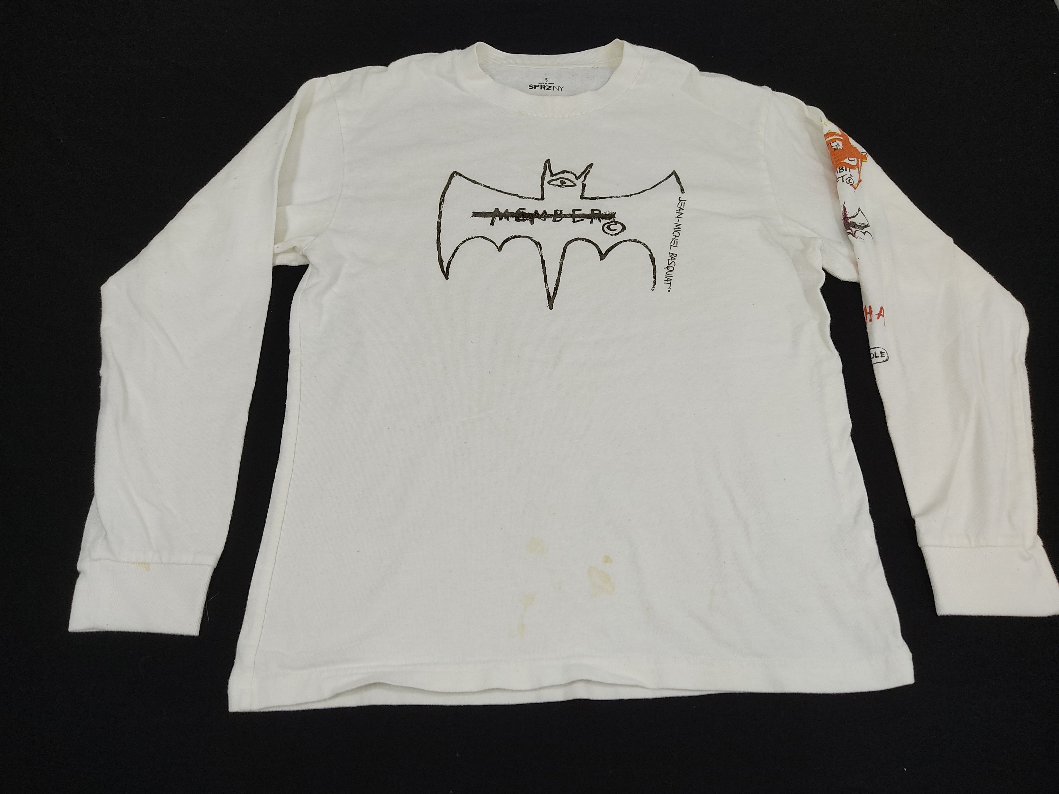 Jean-Michel Basquiat RARE Vintage Art JMB Link Parabole Unisex Tee Size S / US 4 / IT 40 - 2 Thumbnail