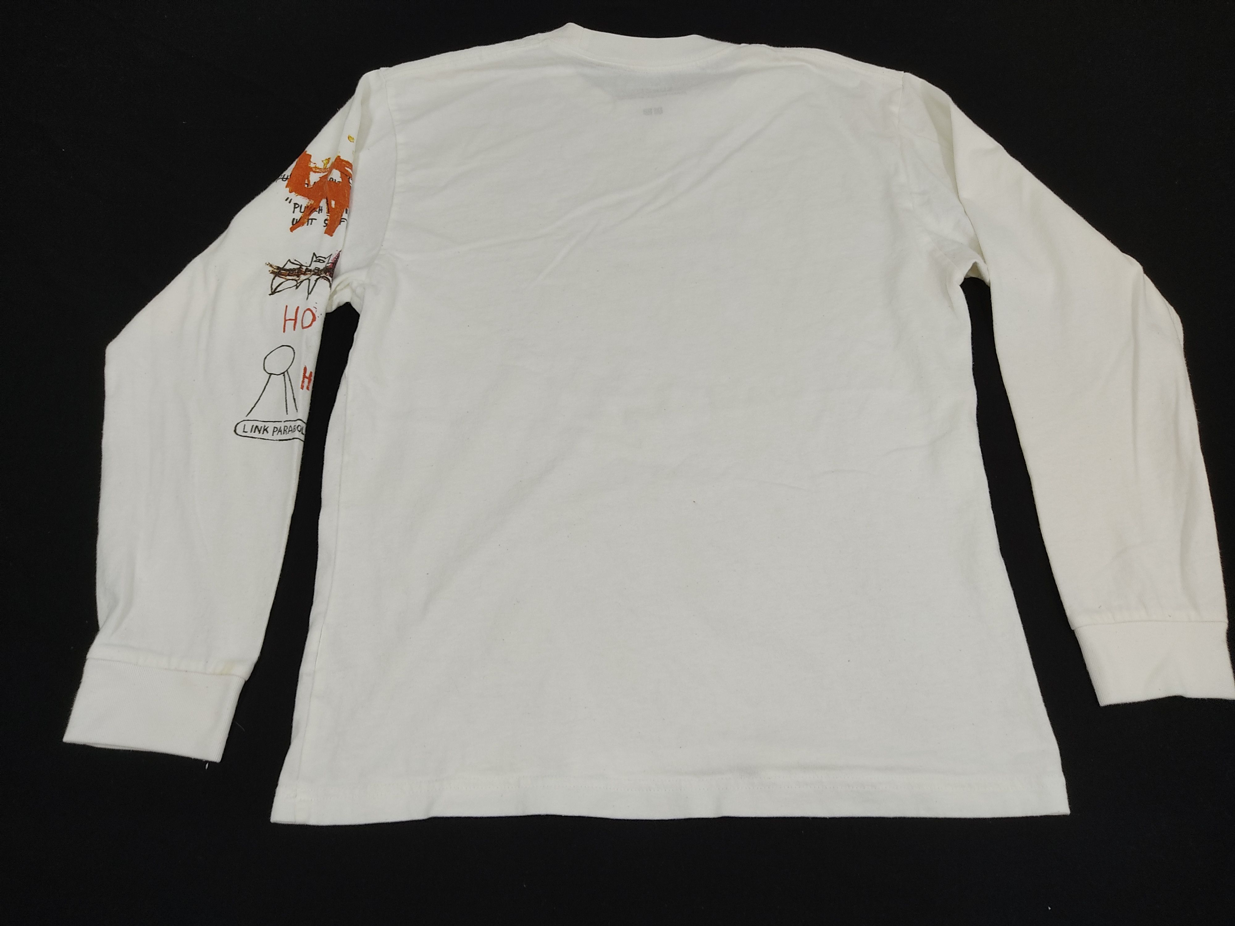 Jean-Michel Basquiat RARE Vintage Art JMB Link Parabole Unisex Tee Size S / US 4 / IT 40 - 9 Thumbnail