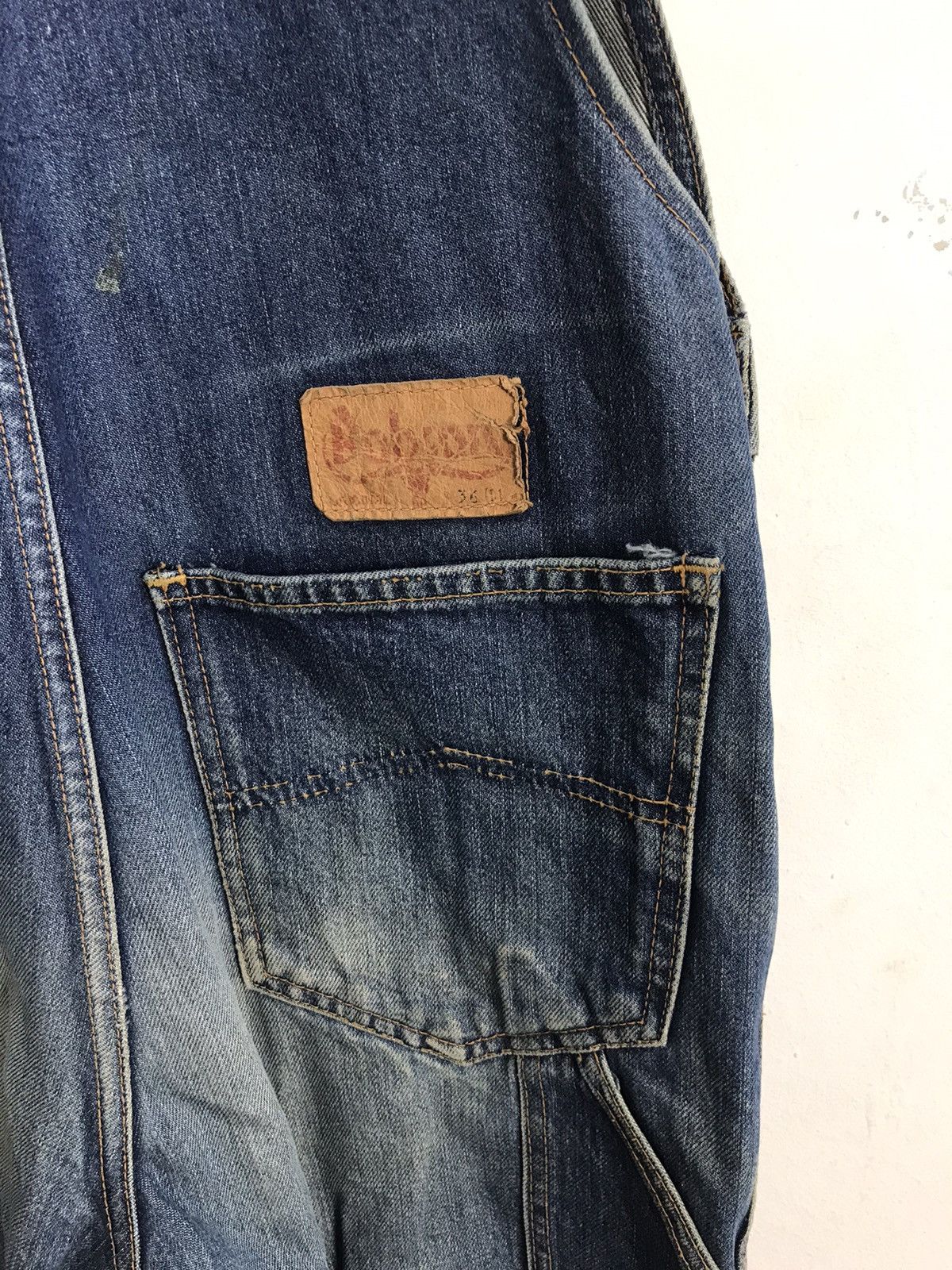 Vintage Vintage Bobson Western Wear Denim Pant Carpenter Workwear Size US 34 / EU 50 - 4 Thumbnail
