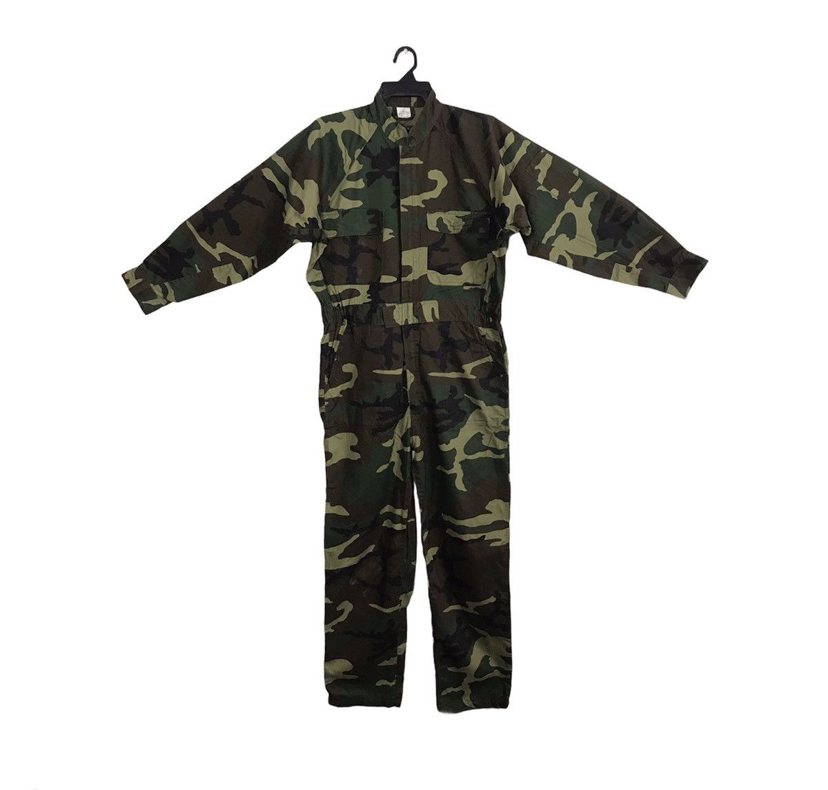 image of Green Camouflage Military Coverall Khakis Pant Workwear, Men's (Size 34)