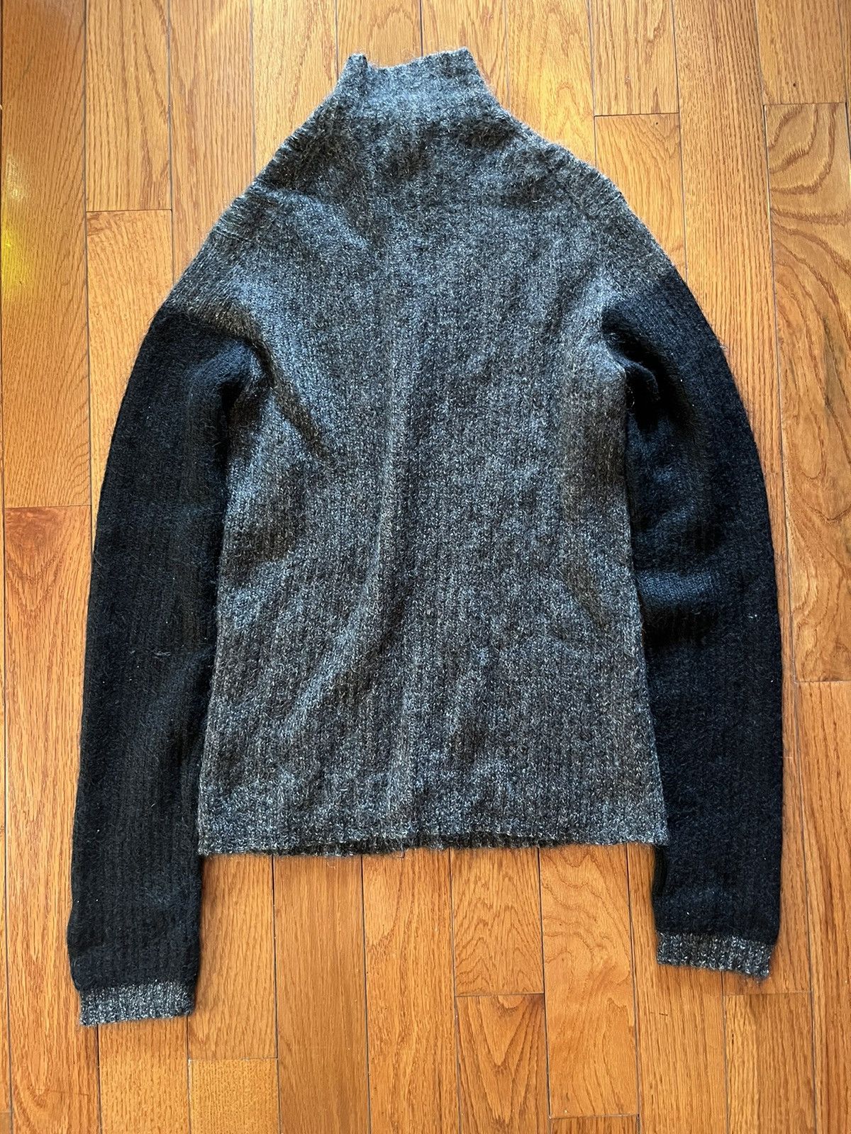 Yohji Yamamoto Yohji Yamamoto Mohair Blend Turtleneck Sweater Size US L / EU 52-54 / 3 - 2 Thumbnail