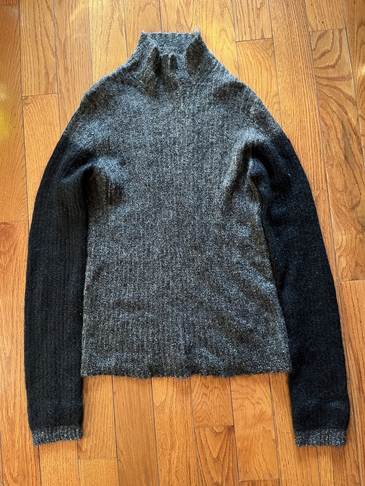 Yohji Yamamoto Yohji Yamamoto Mohair Blend Turtleneck Sweater Size US L / EU 52-54 / 3 - 1 Thumbnail