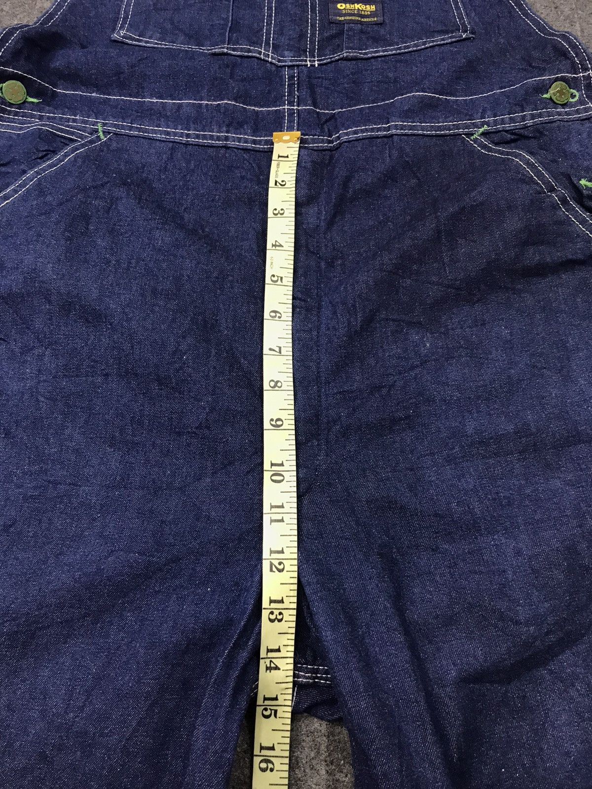 Oshkosh × Vintage Oshkosh Vestbak Coverall Indigo Denim PantWorkwear Carpente Size US 37 - 12 Thumbnail