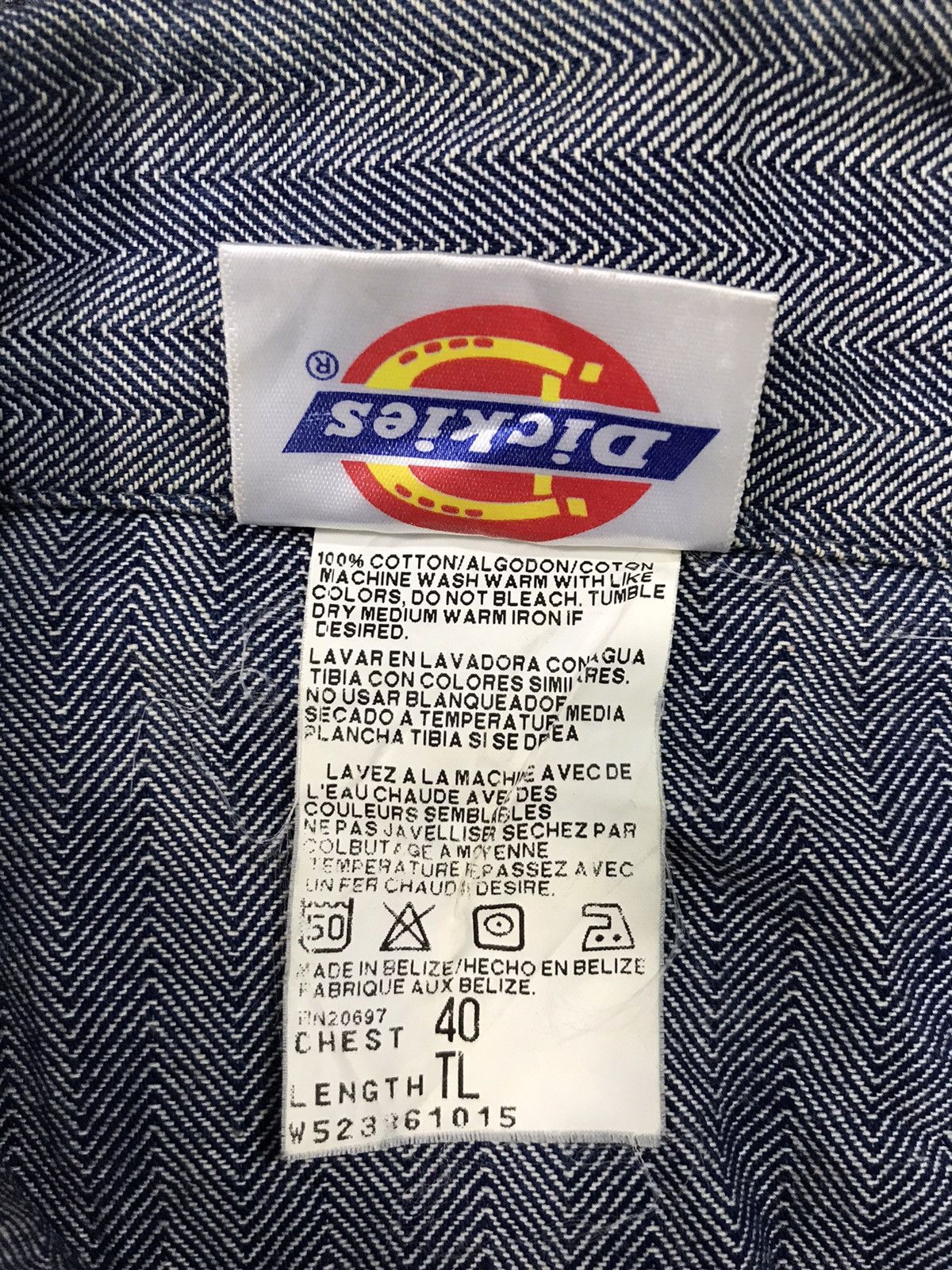 Dickies × Vintage Dickies Striped Denim Pant Workwear Carpenter Hickory Size US 35 - 5 Thumbnail