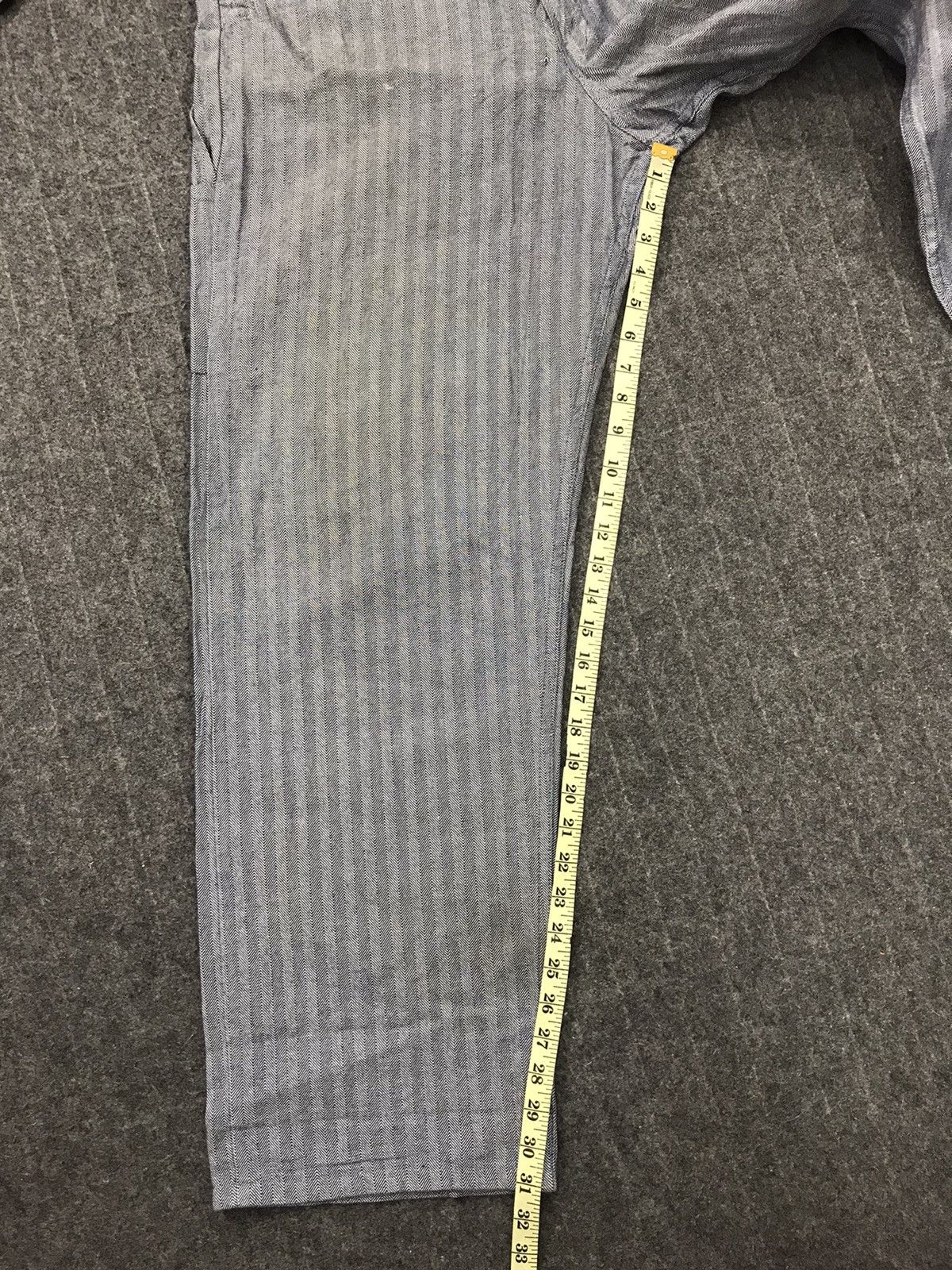 Dickies × Vintage Dickies Striped Denim Pant Workwear Carpenter Hickory Size US 35 - 10 Thumbnail
