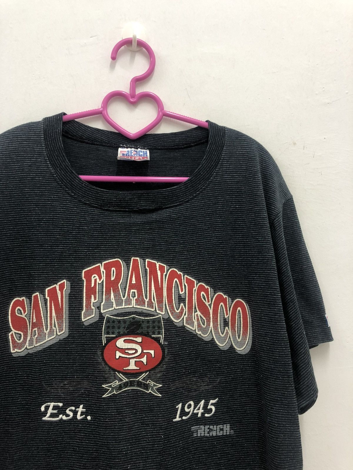 NFL Rare 90s Vintage SAN FRANCISCO 49ERS Trench NFL Shirt Size US M / EU 48-50 / 2 - 2 Thumbnail