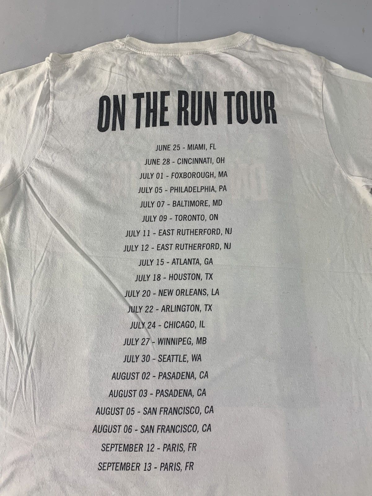 Beyonce Jay Z & Beyonce On The Run Us Tour Box Logo Printed Tee Size US M / EU 48-50 / 2 - 4 Thumbnail
