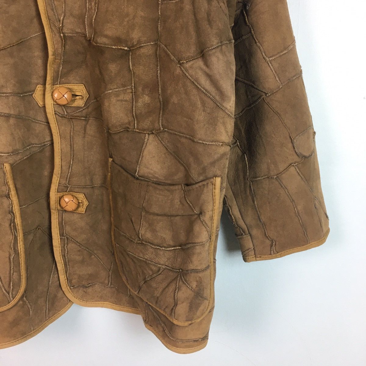 Hai Sporting Gear HSG BY ISSEY MIYAKE SOFT SUEDE LEATHER PATCHWORK SHEARLING Size US M / EU 48-50 / 2 - 4 Thumbnail