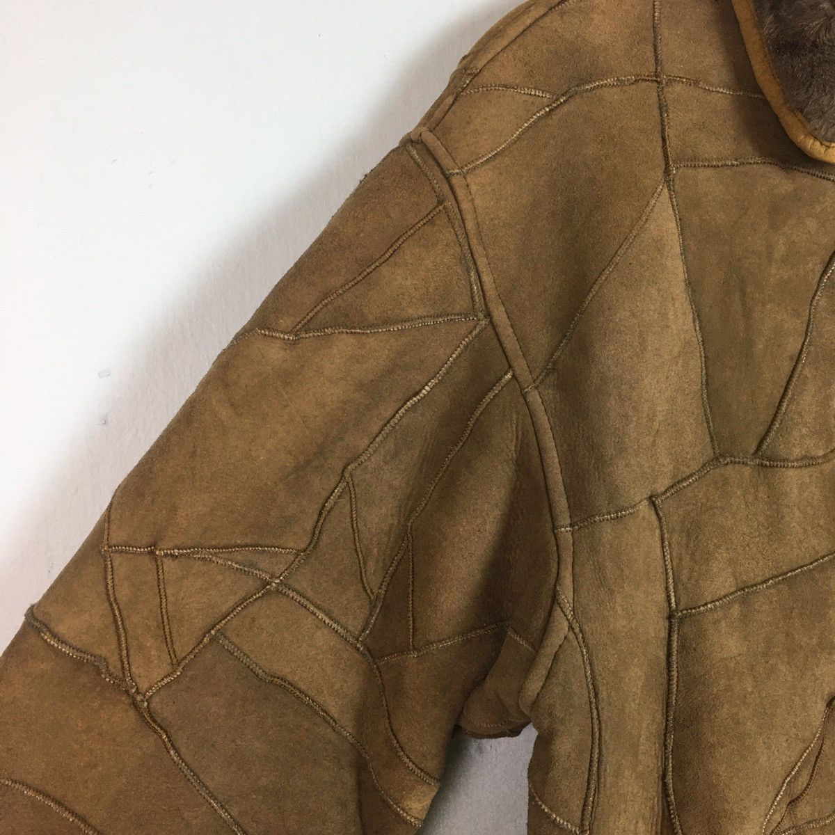 Hai Sporting Gear HSG BY ISSEY MIYAKE SOFT SUEDE LEATHER PATCHWORK SHEARLING Size US M / EU 48-50 / 2 - 6 Thumbnail