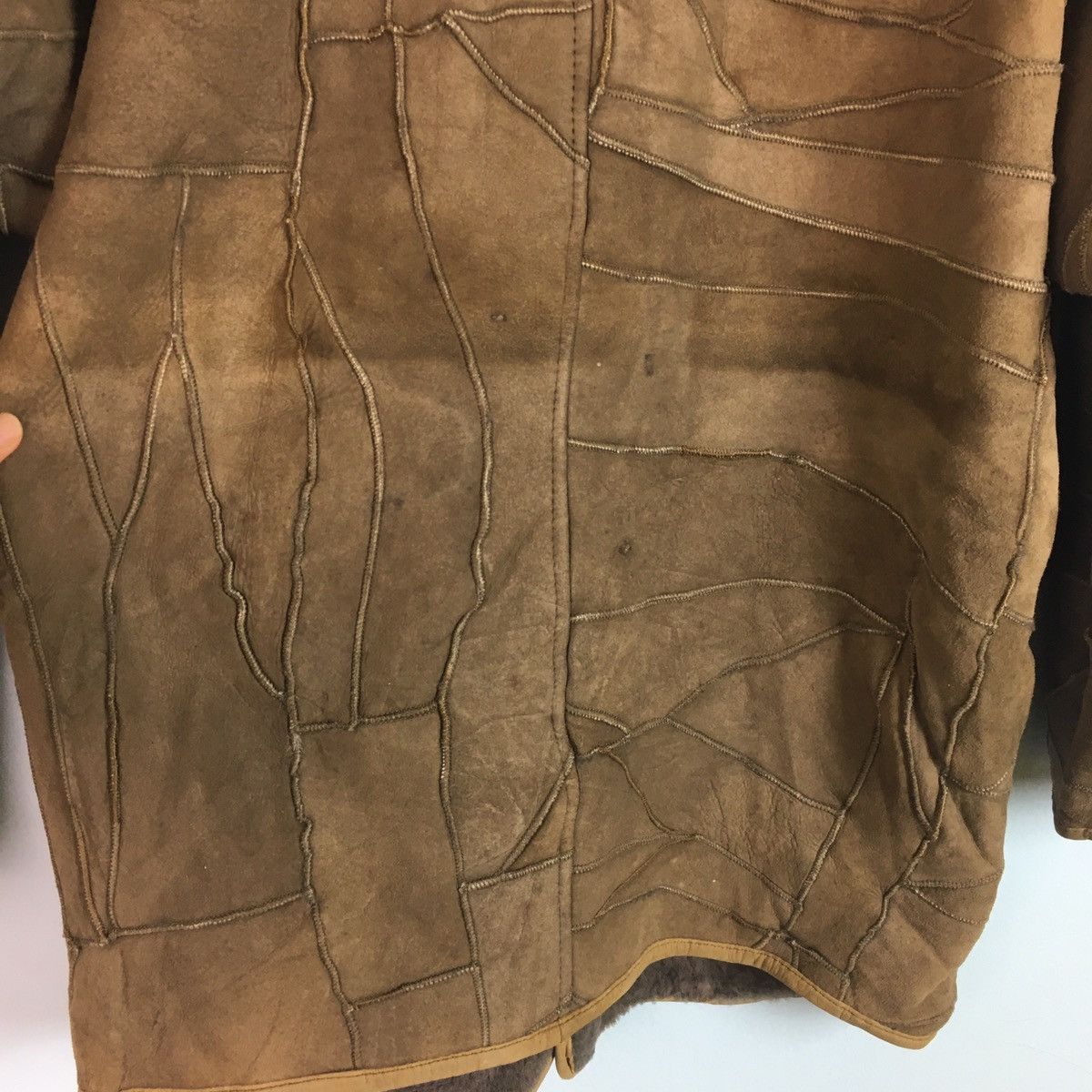 Hai Sporting Gear HSG BY ISSEY MIYAKE SOFT SUEDE LEATHER PATCHWORK SHEARLING Size US M / EU 48-50 / 2 - 8 Thumbnail