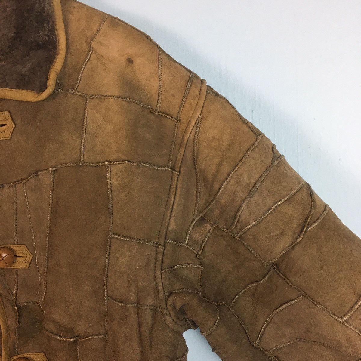 Hai Sporting Gear HSG BY ISSEY MIYAKE SOFT SUEDE LEATHER PATCHWORK SHEARLING Size US M / EU 48-50 / 2 - 5 Thumbnail