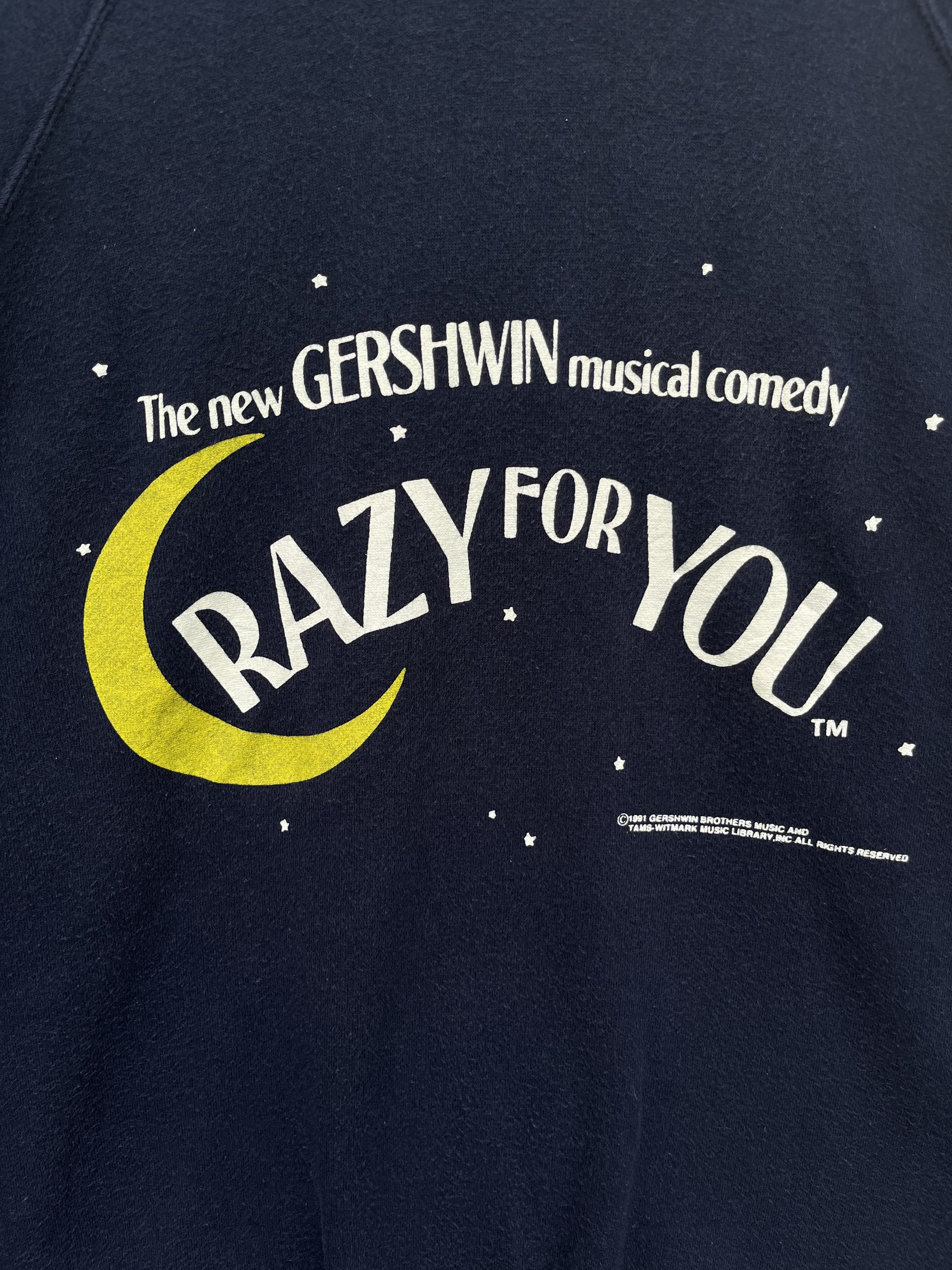 Vintage Vintage 1991 Musical Comedy Crazy For You Sweatshirt Size US M / EU 48-50 / 2 - 3 Thumbnail