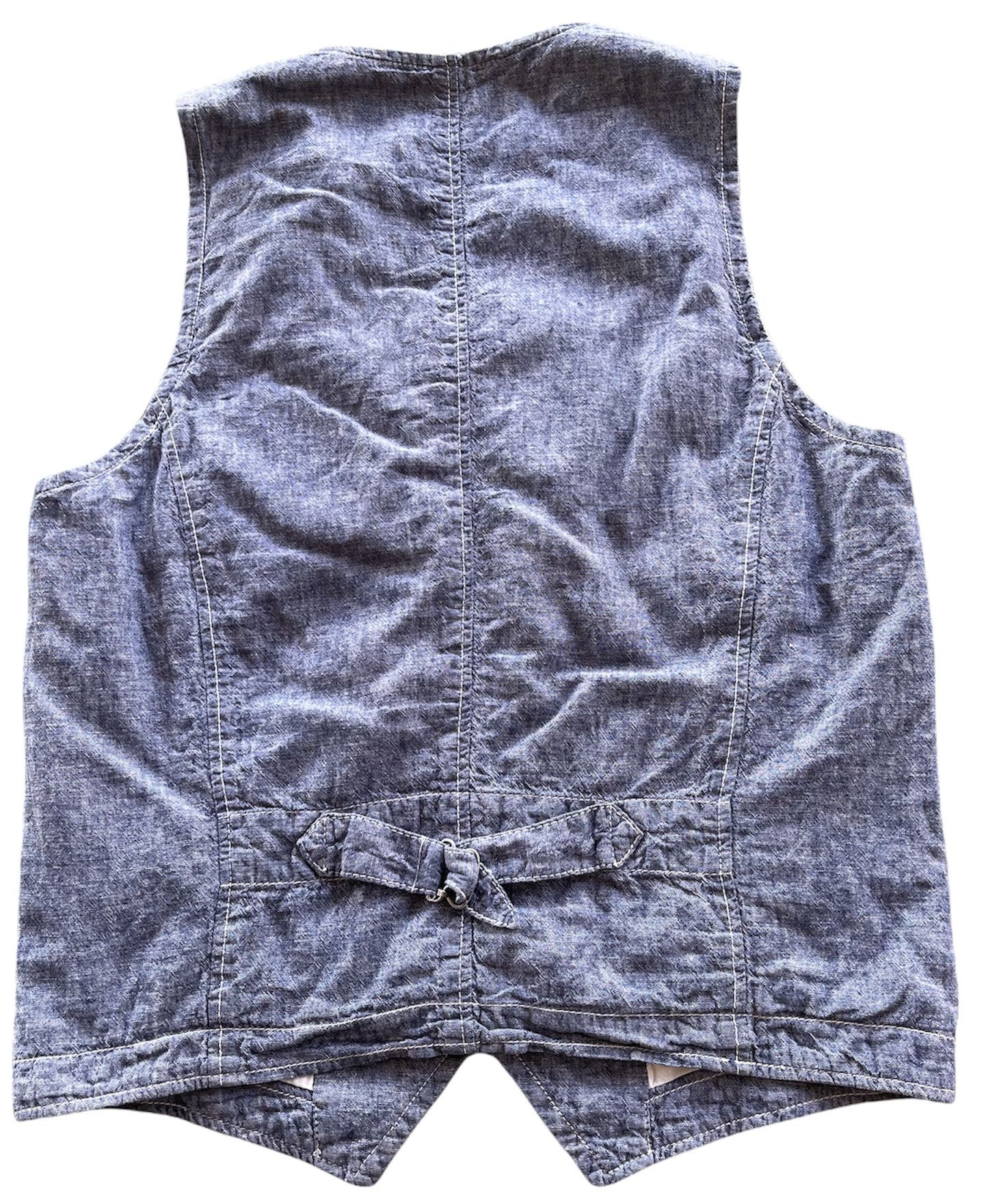 Japanese Brand BACK NUMBER VEST JAPAN Size 36S - 2 Thumbnail