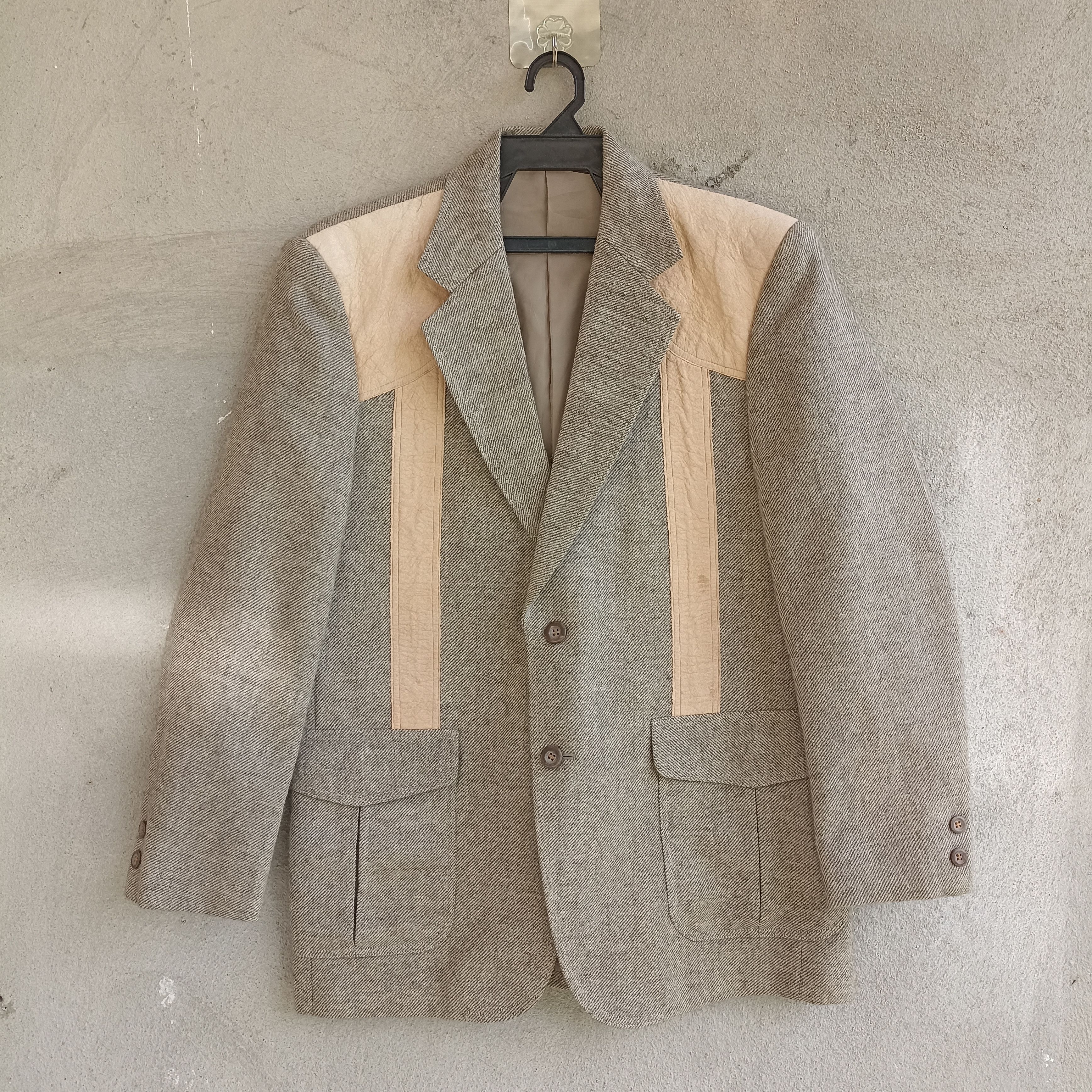 Japanese Brand Lon Max Gray Blazer Size US M / EU 48-50 / 2 - 1 Thumbnail