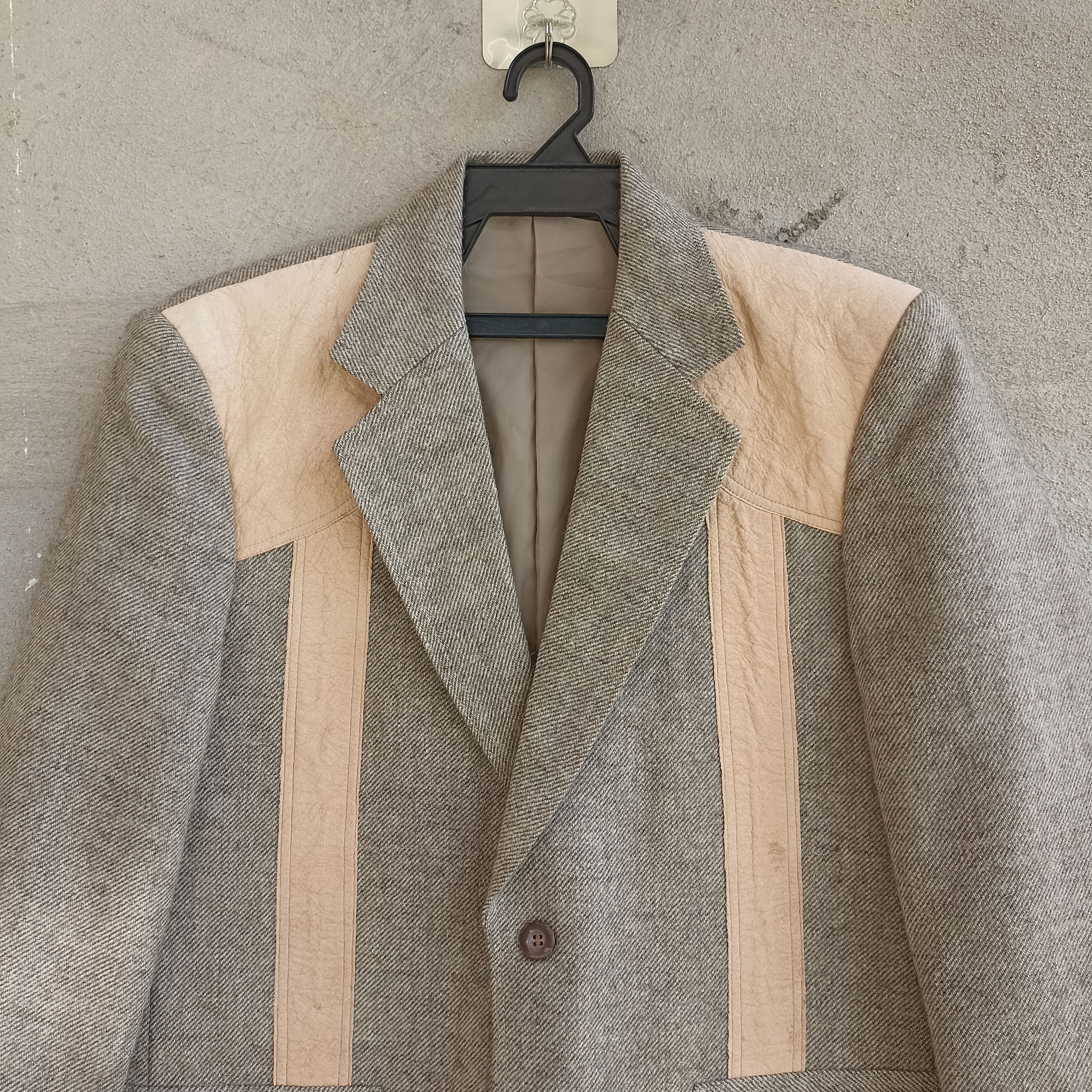 Japanese Brand Lon Max Gray Blazer Size US M / EU 48-50 / 2 - 2 Thumbnail