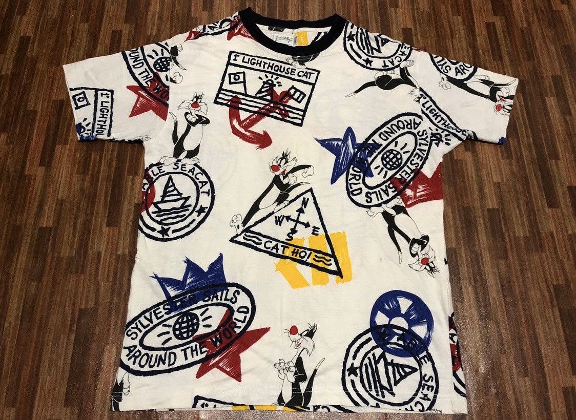 Jean Charles De Castelbajac Rare Vintage JC de Castelbajac Full All over Print Shirt Size US M / EU 48-50 / 2 - 1 Thumbnail