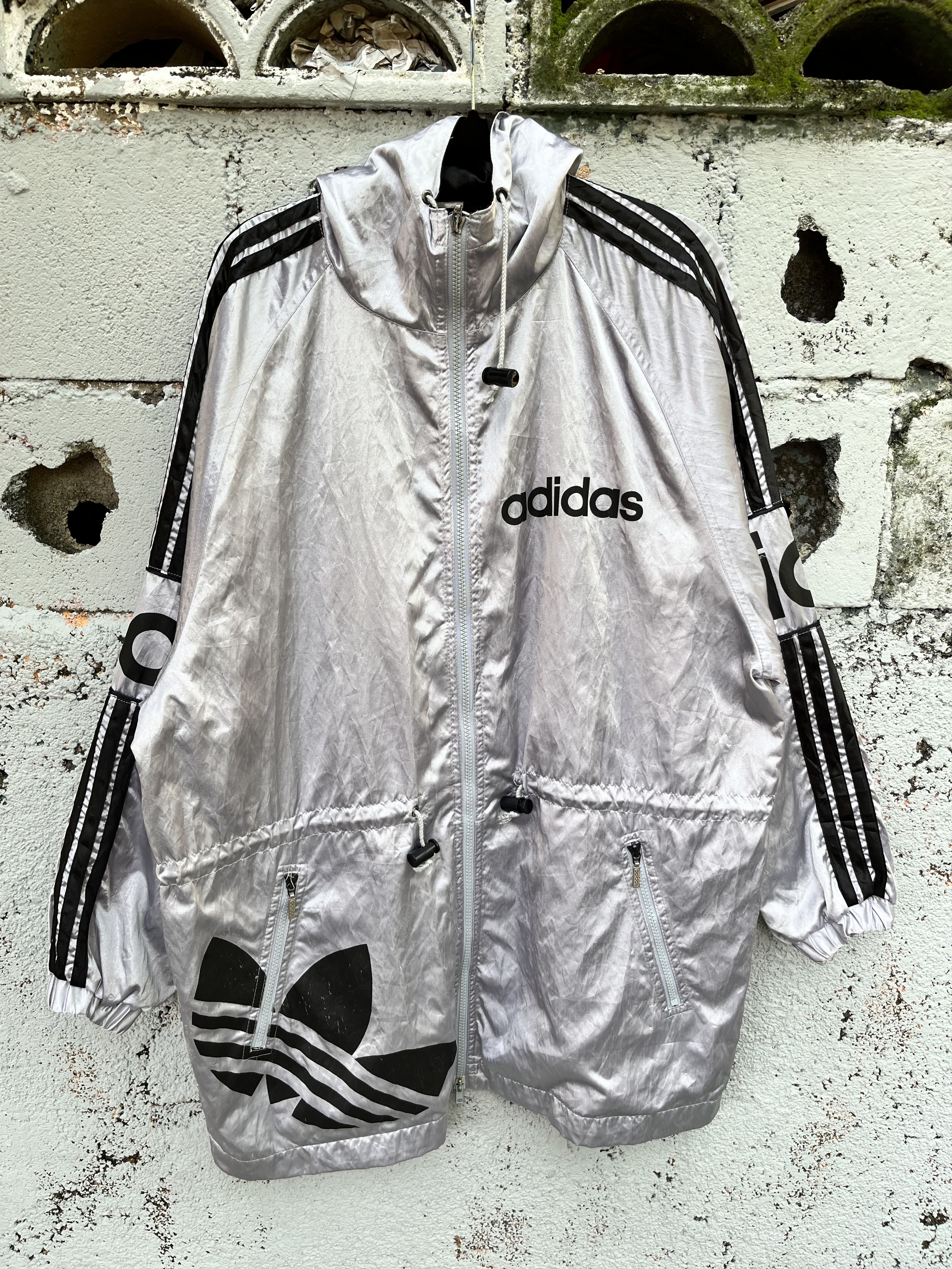 Vintage 90s Adidas Galaxy Reflective Jacket