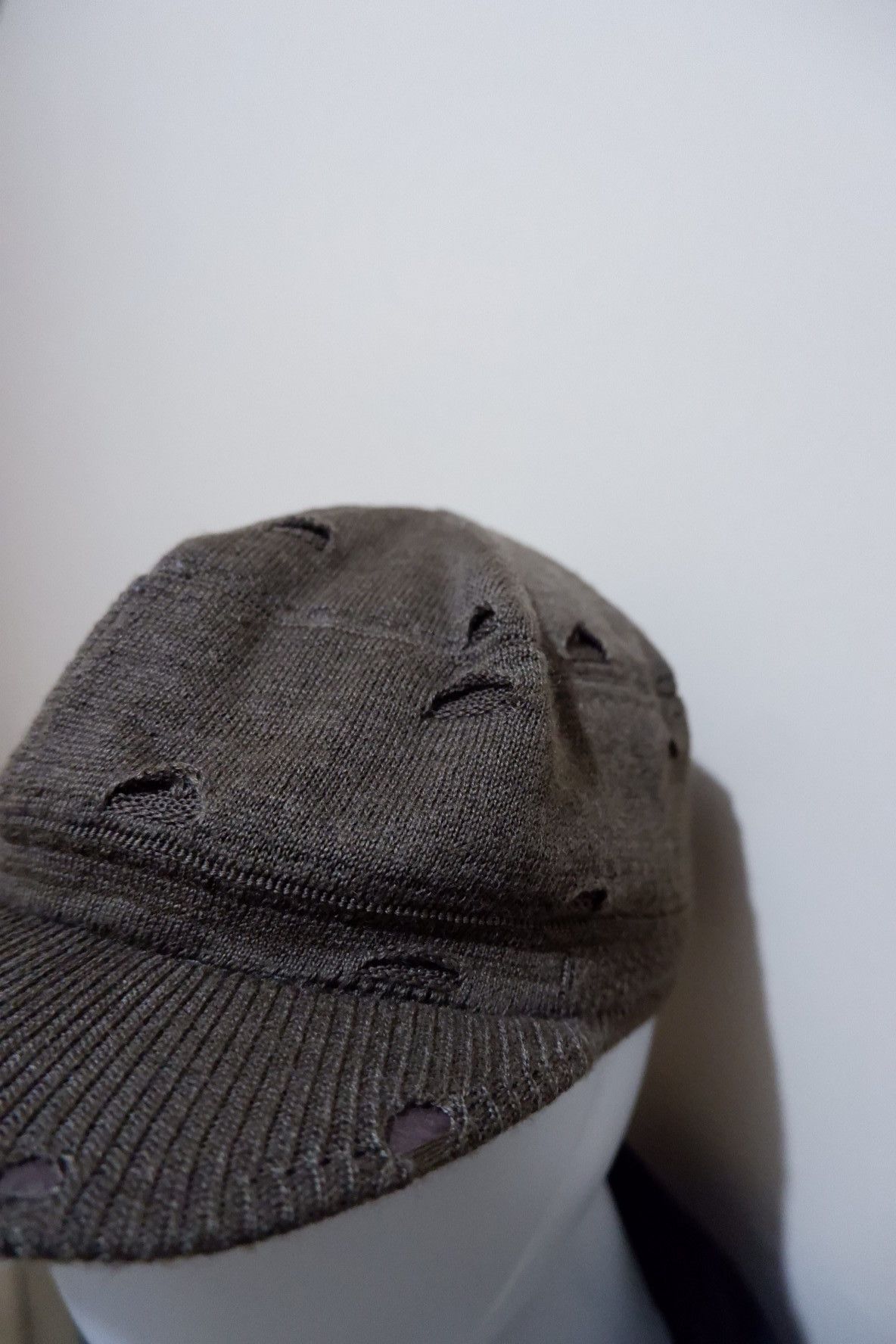 Designer Unkown Brand Distressed Hat Size ONE SIZE - 3 Thumbnail