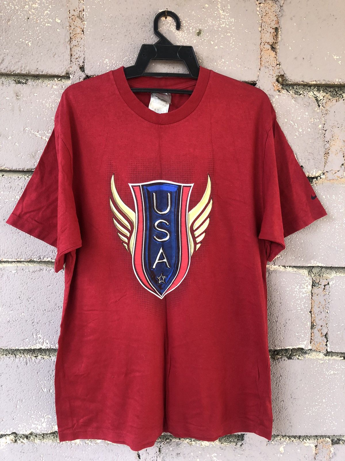 Nike Rare Vintage NIKE USA Shirt Size US L / EU 52-54 / 3 - 1 Thumbnail