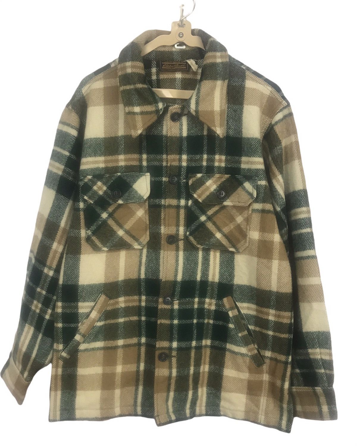 Eddie Bauer Vintage Eddie Bauer wool button up flannel shirt jacket ...