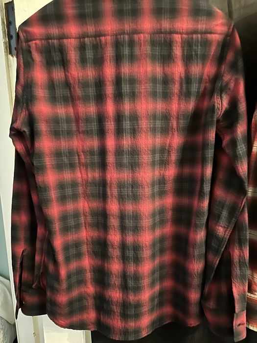 Saint laurent red outlet flannel