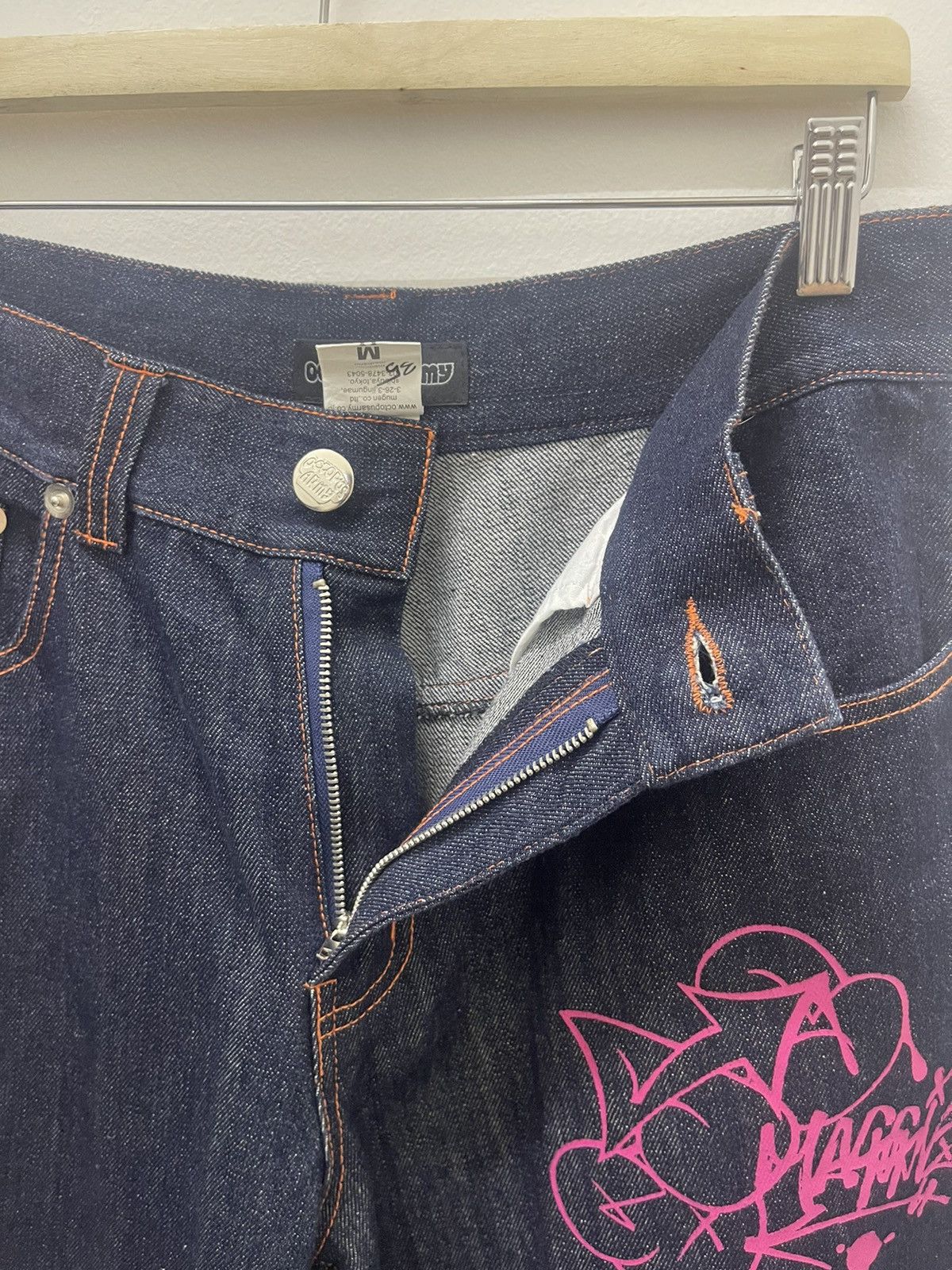 Hysteric Glamour Rare Vintage OCTOPUS ARMY Graffiti Pop Art Japan Denim Jeans Size US 31 - 7 Thumbnail