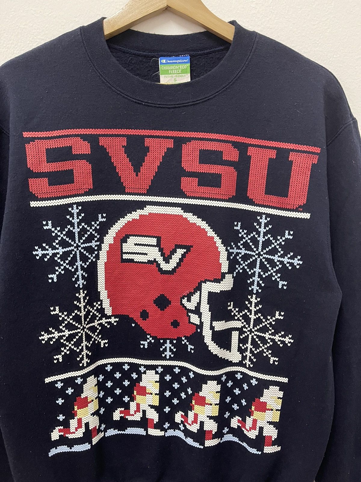 Champion × Japanese Brand × Vintage Vintage Champion SVSU Big Logo Sweatshirt Size US S / EU 44-46 / 1 - 2 Thumbnail