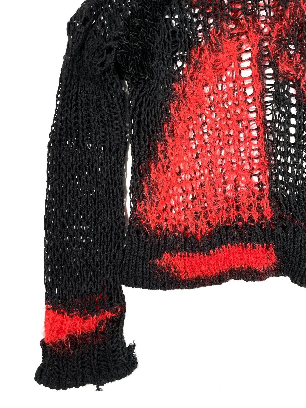 Jean Paul Gaultier FW2007 mohair knit punk asymmetrical sweater archive wool Size US M / EU 48-50 / 2 - 7 Thumbnail