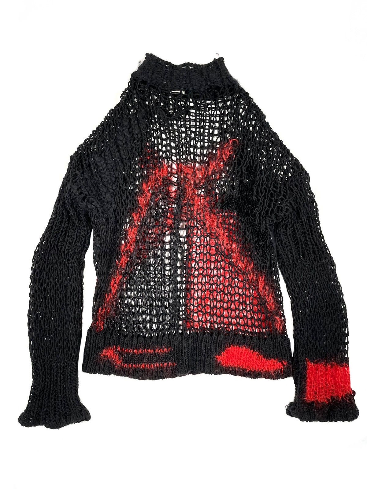 Jean Paul Gaultier FW2007 mohair knit punk asymmetrical sweater archive wool Size US M / EU 48-50 / 2 - 4 Thumbnail